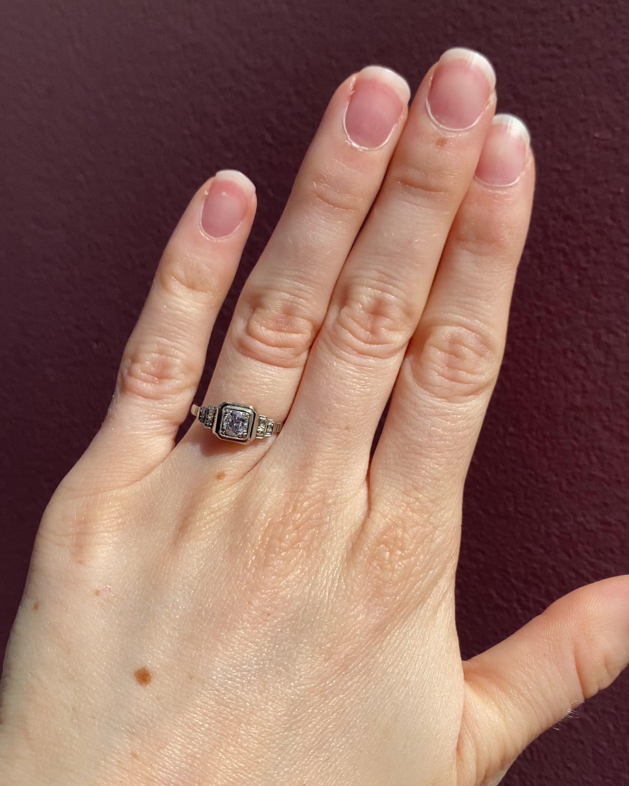 Bague Art-Déco Diamants "Thalya"