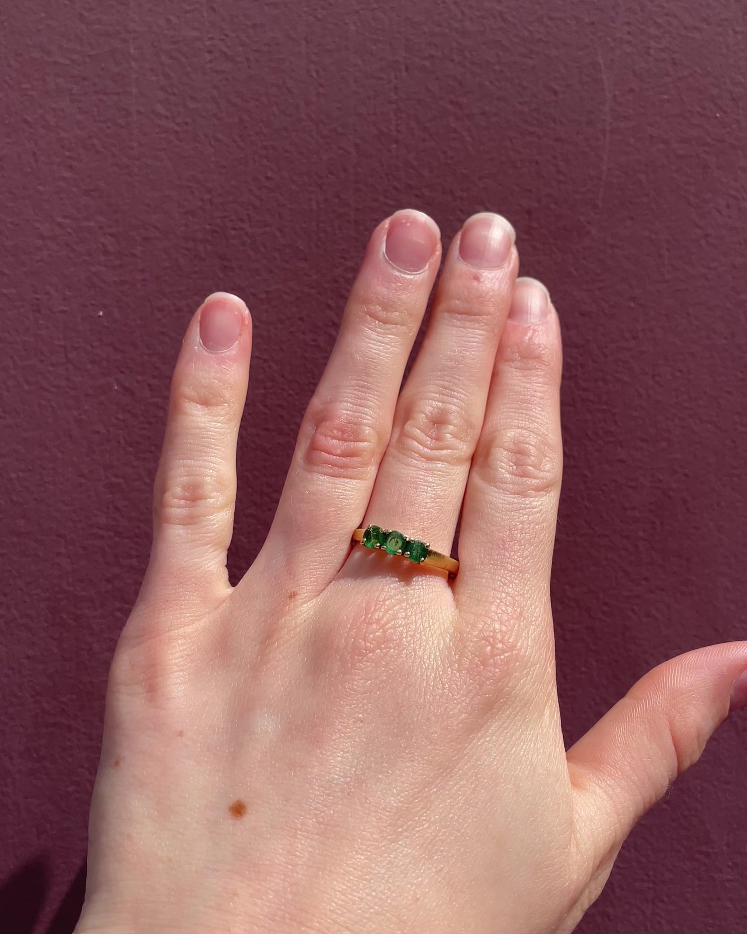 Bague Trilogie Emeraudes 0.60 carat "Odélia"