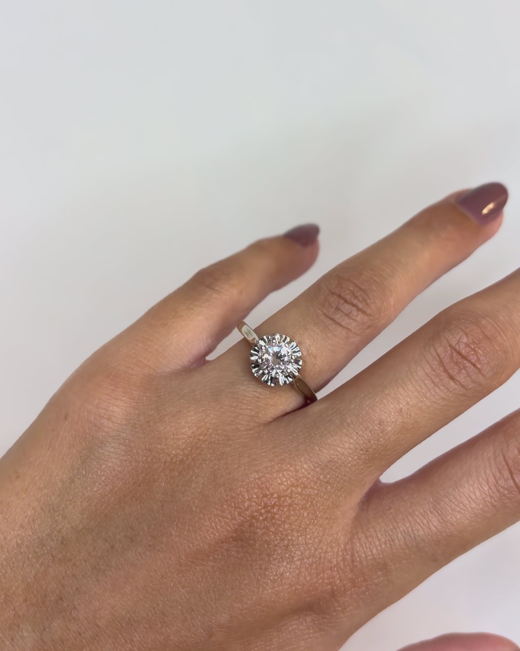 Bague Solitaire Diamant 0.85 carat "Abélia"