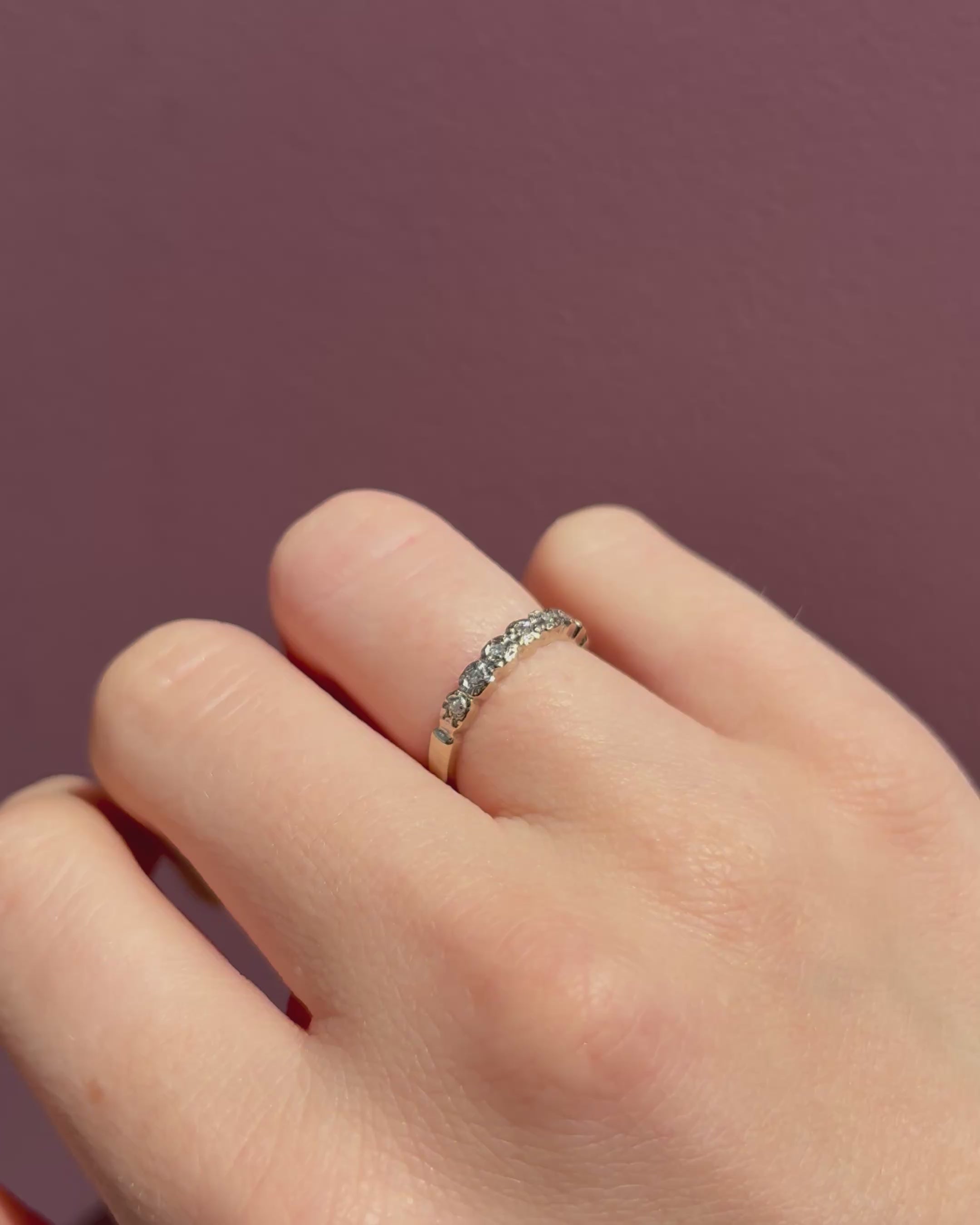 Demi-Alliance 8 Diamants "June"