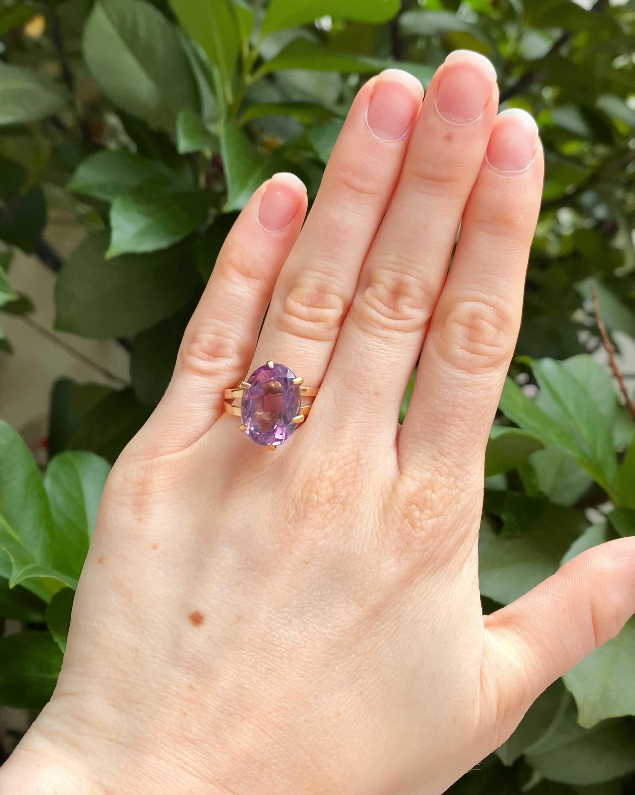 Bague Cocktail Améthyste 6.20 carats "Olyana"