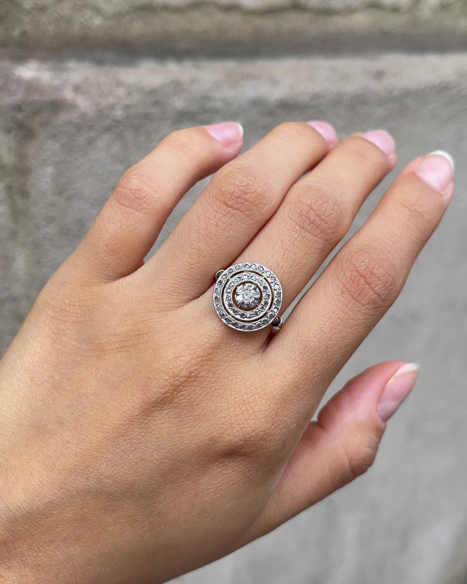 Bague Art-déco 25 Diamants "Esmée"
