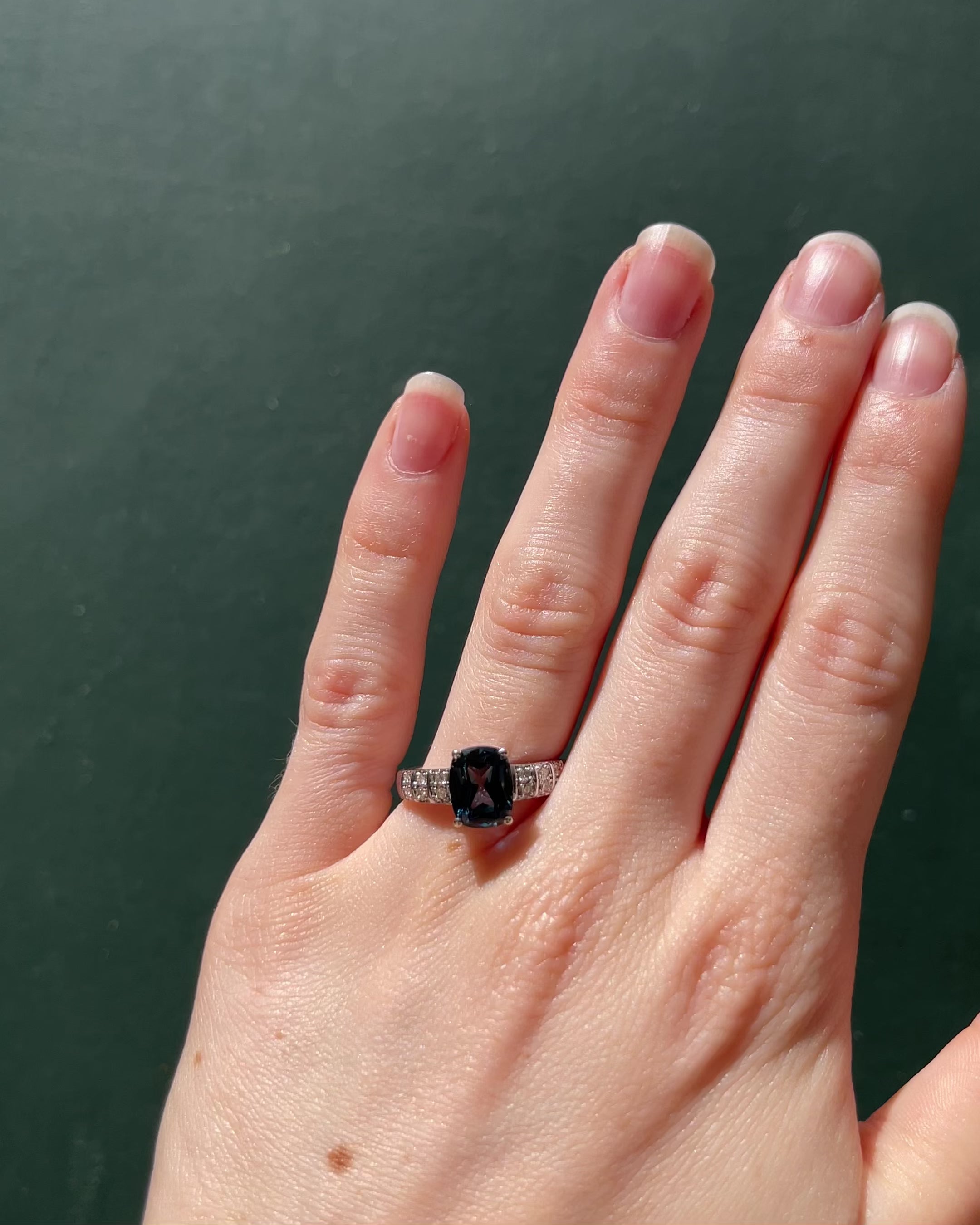 Bague Solitaire Topaze 2.90 carats & Diamants "Apollon"