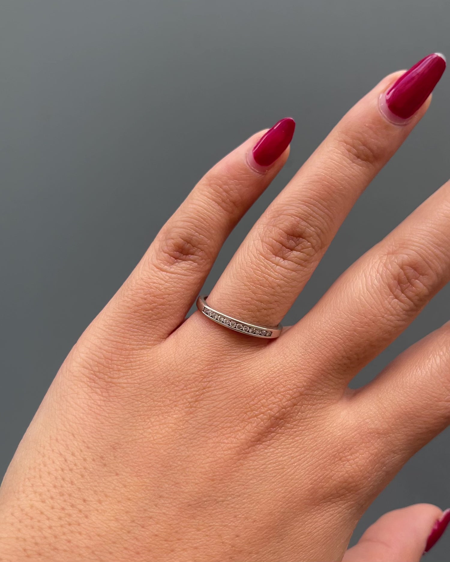 Bague Demi-Alliance Diamants 0.12 carat "Isalys"