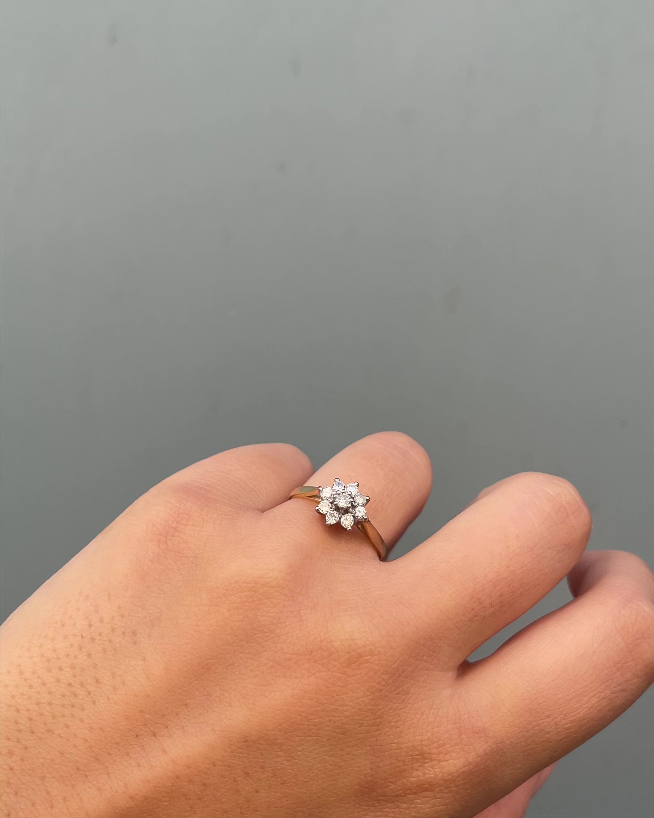 Bague Marguerite Diamants 0.31 carat "Haize"