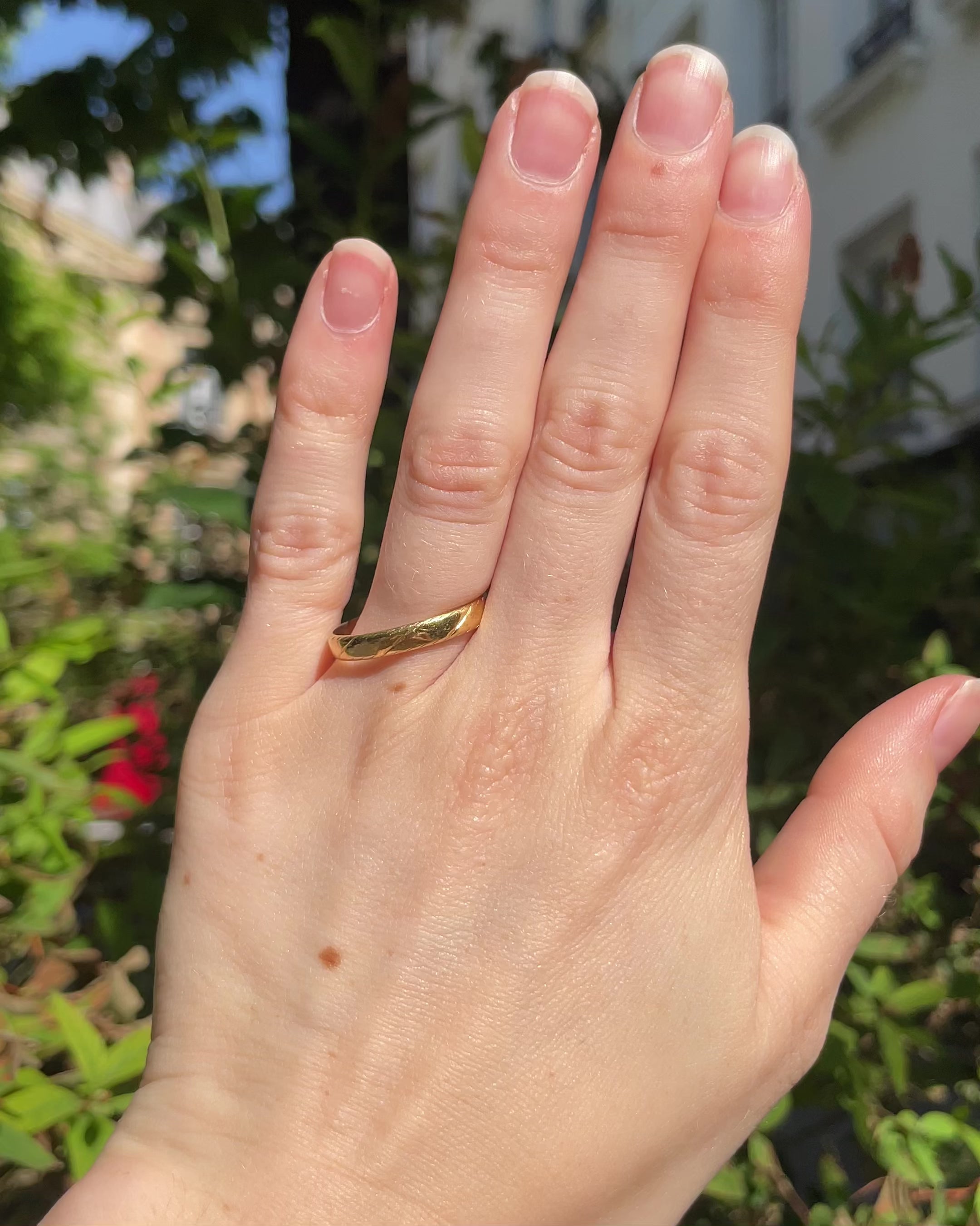 Alliance Vintage Or jaune 18 carats "Joy"
