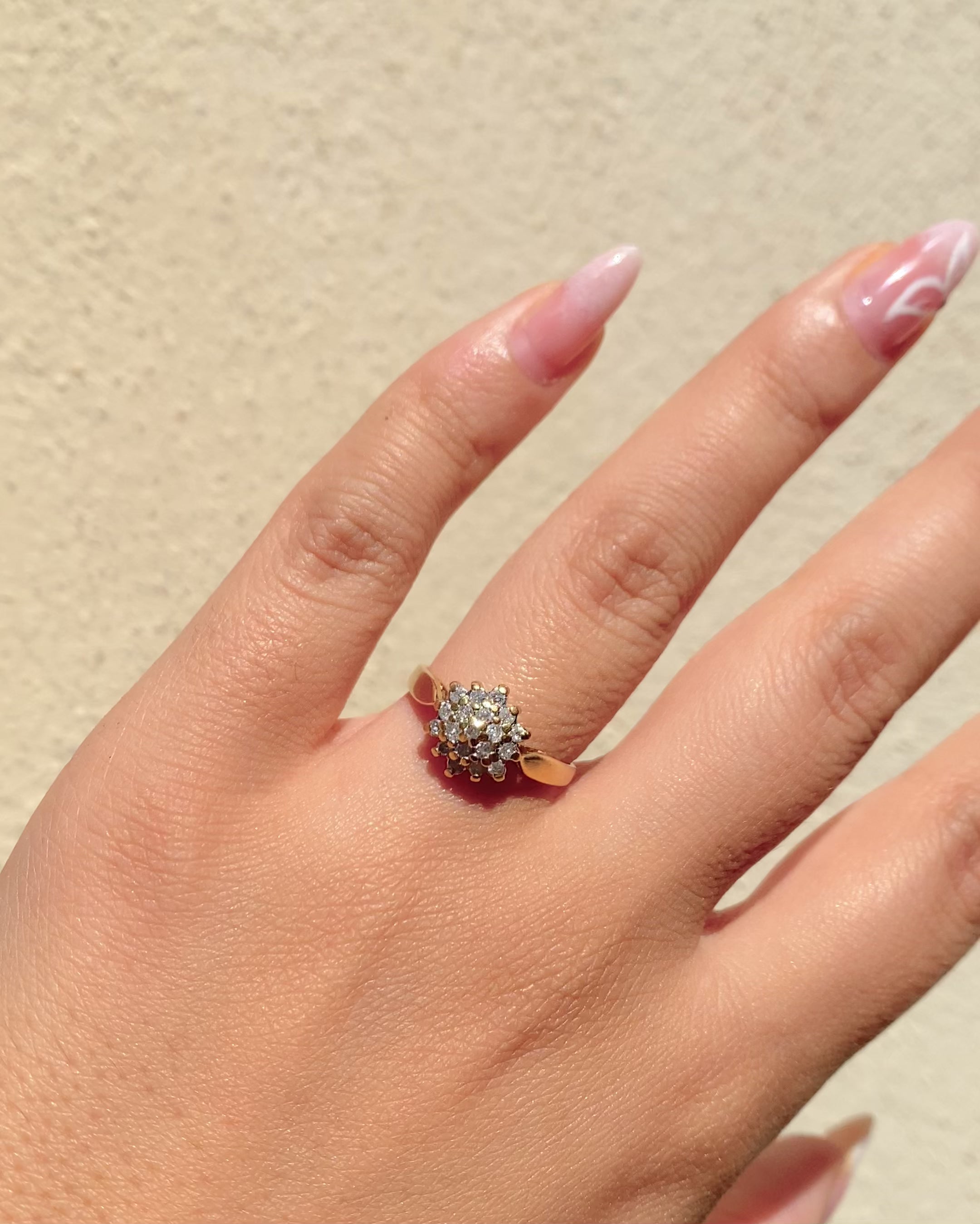 Bague Marguerite Diamants 0.38 carat “Jonquille”