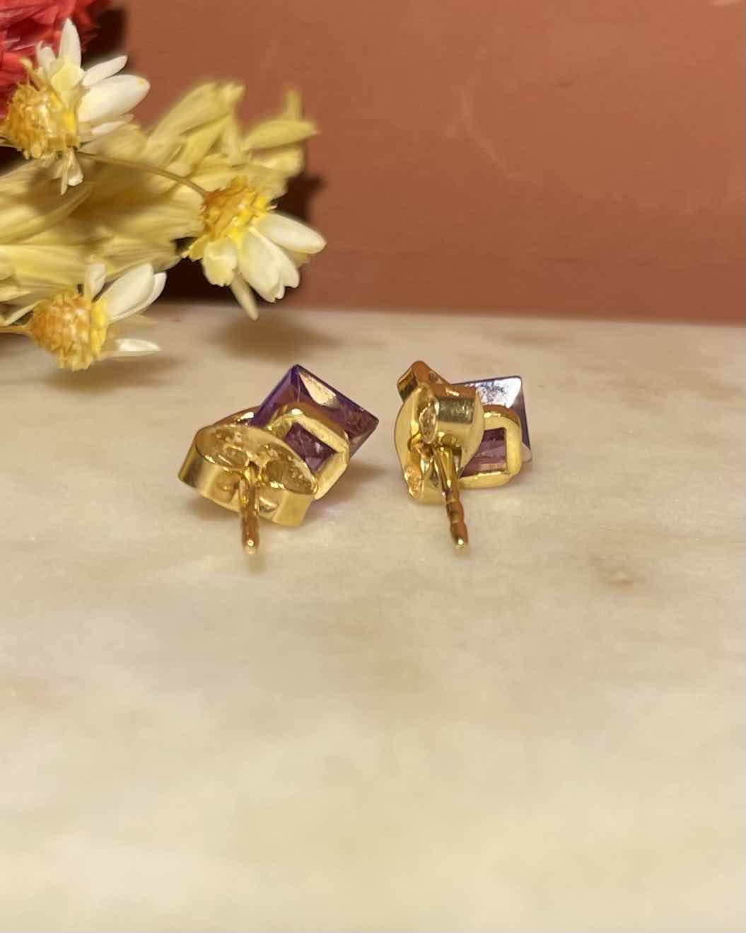 "Sohayla" Amethyst Earrings
