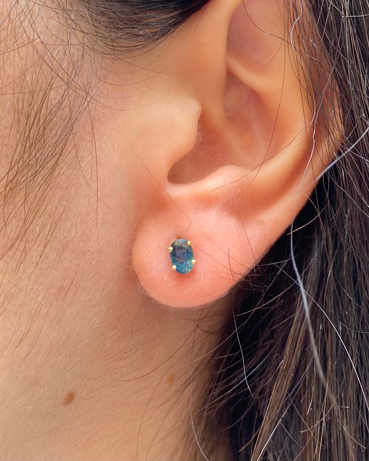 Puces Saphirs 1.20 carat "Eline" - Elliade Paris