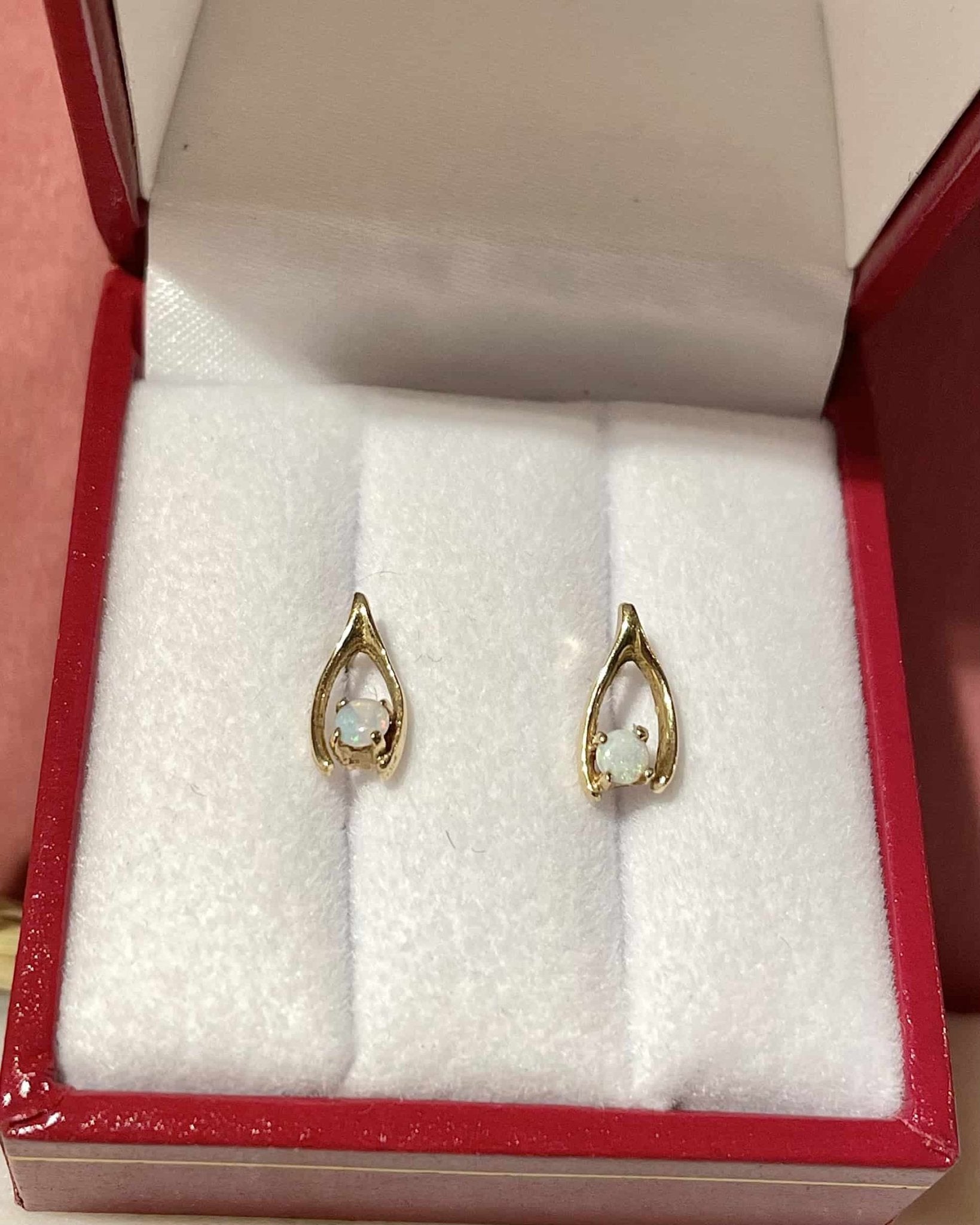 Puces Vintage Opales "Anhie" - Elliade Paris