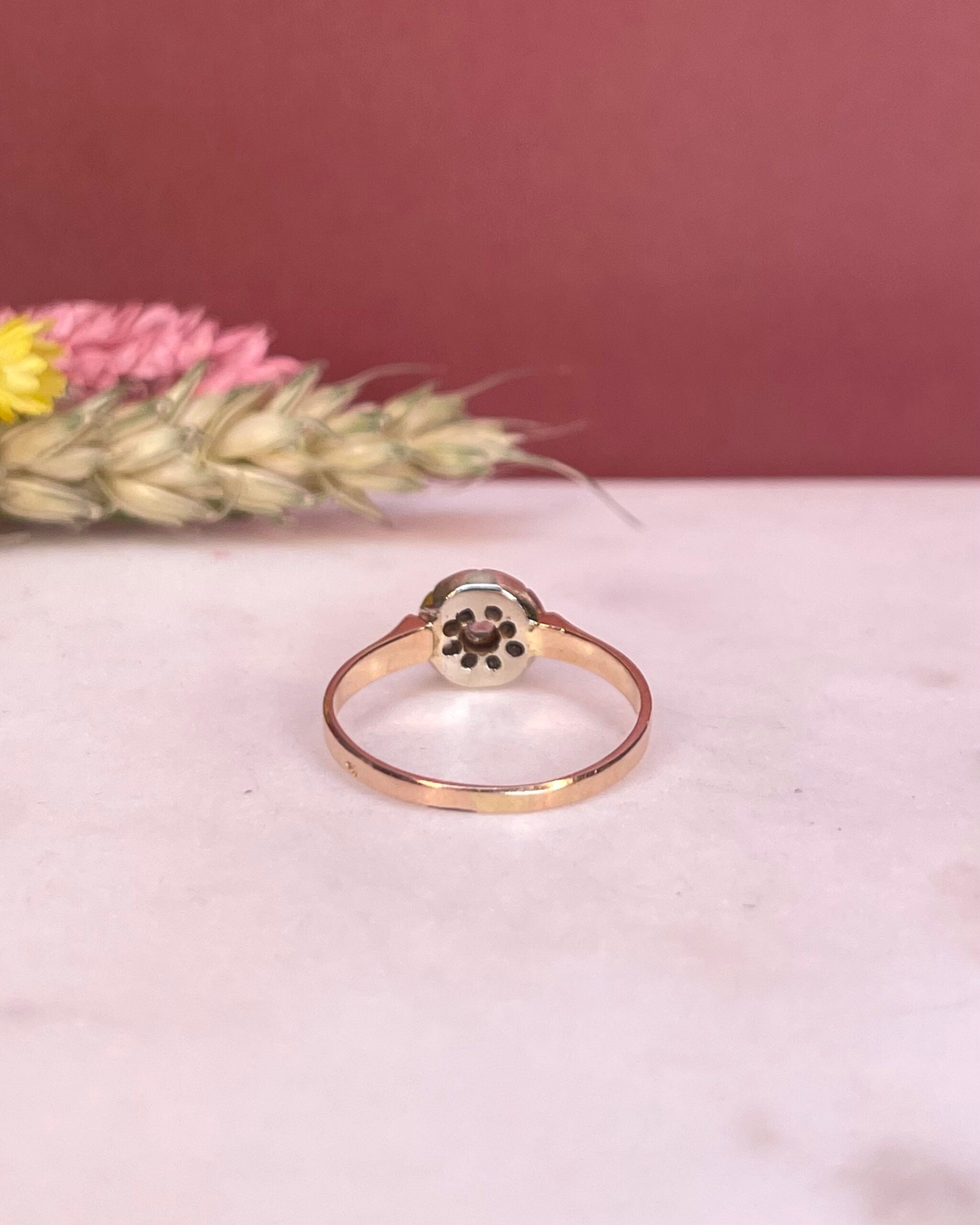 Bague Vintage Art-Deco Diamants "Mint" - Elliade Paris