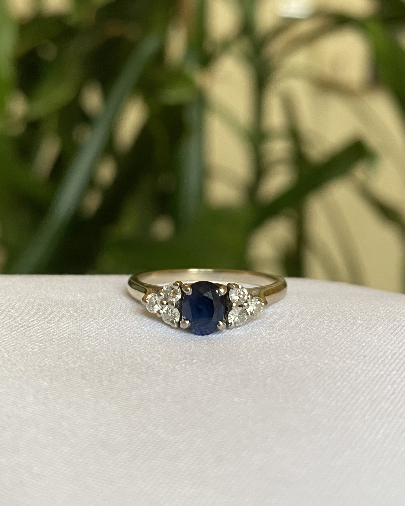 Bague saphir & diamants "Cindy"