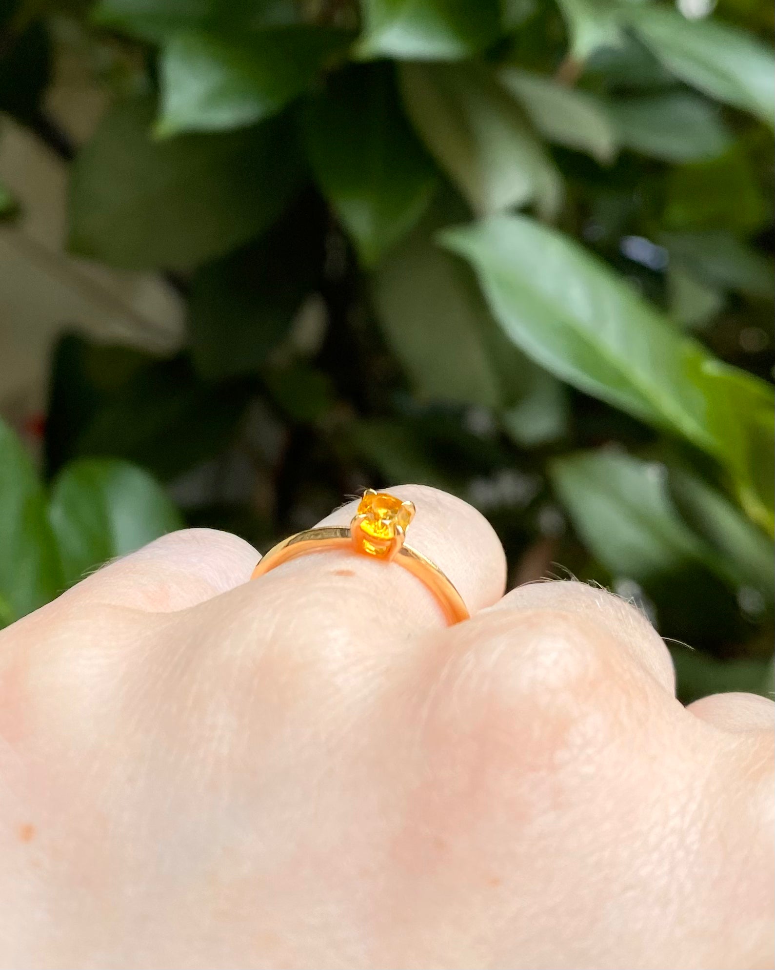 Bague Solitaire Saphir Jaune 0.50 carat "Aymie"