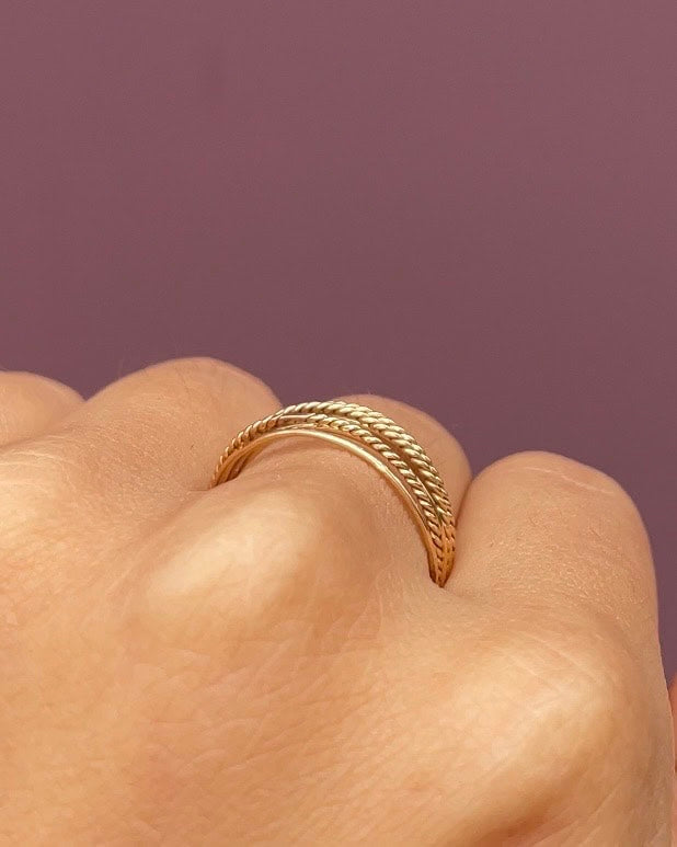Bague Semainier Or 18 Carats "Dune"
