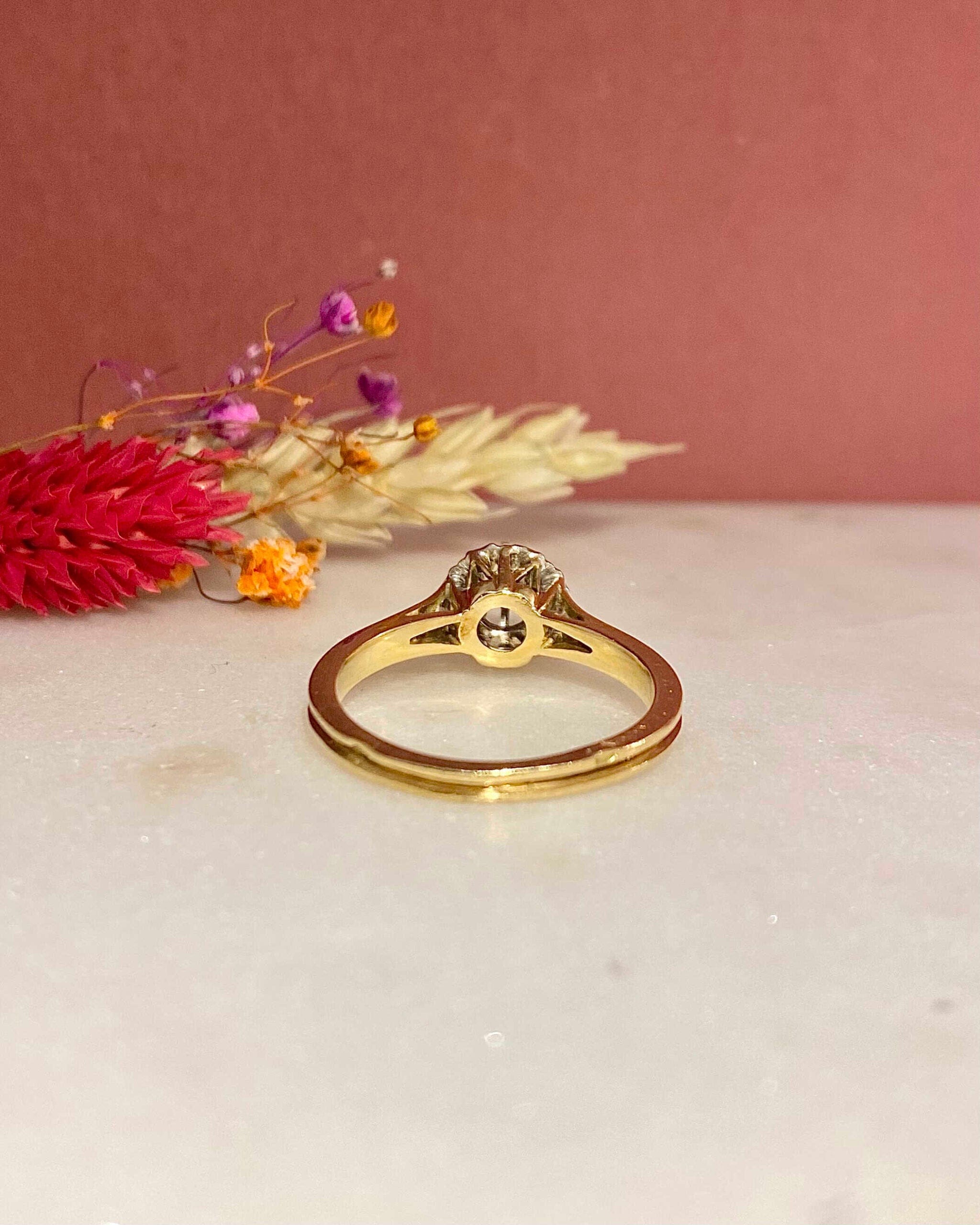 Bague Solitaire Vintage Diamant 0.25 carat "Diane"