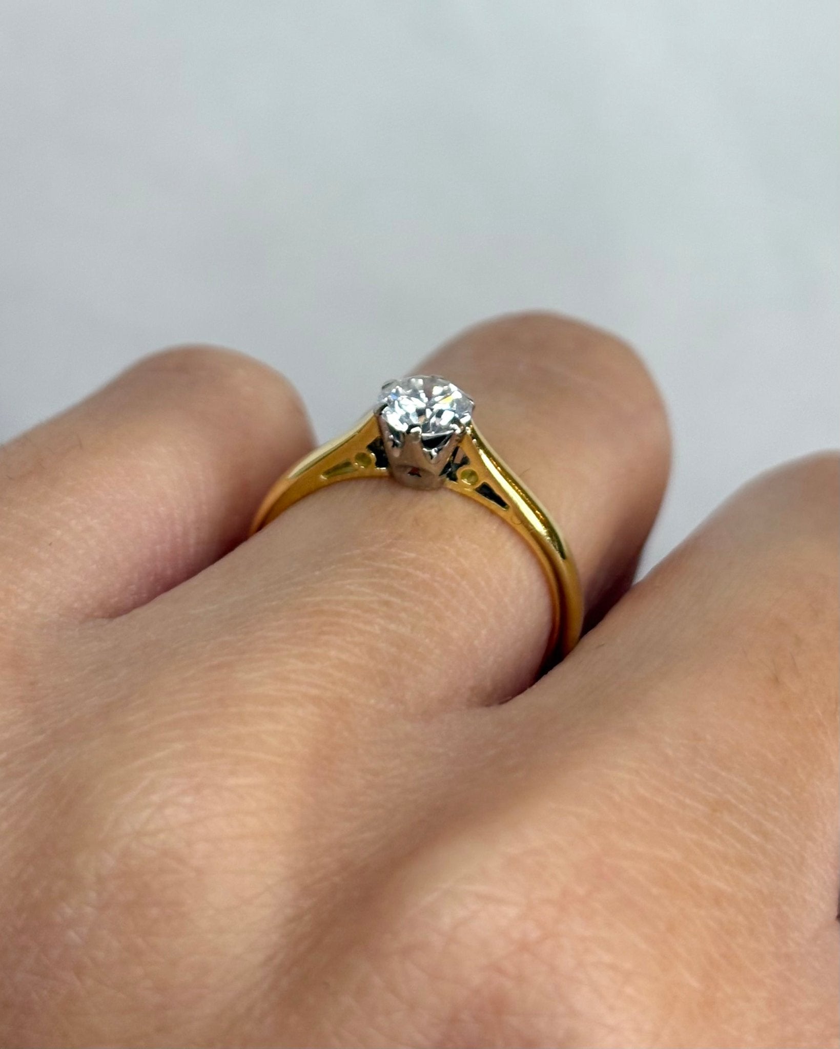 Solitaire Diamant 0.50 carat "Athéna" - Elliade Paris
