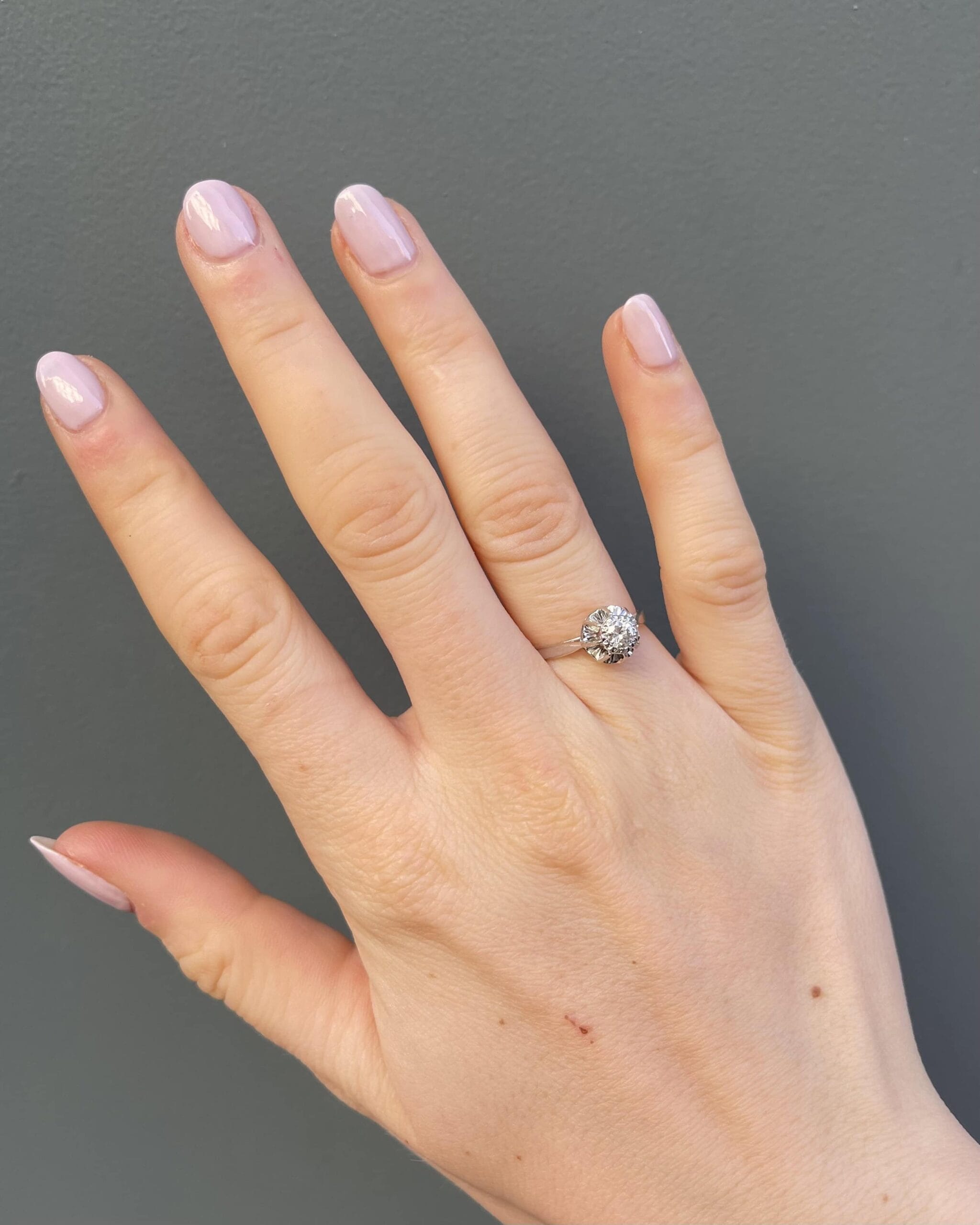 Anillo solitario de diamantes 0,30 quilates "Solène"