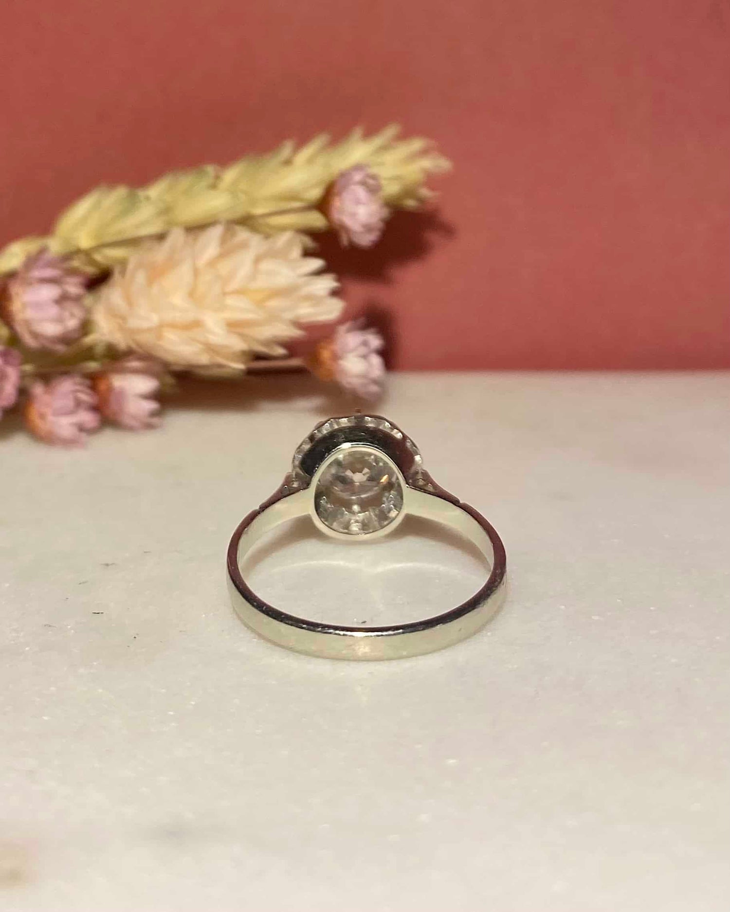 Bague Solitaire Art Déco Diamant 1.02 Carat "Fannie"
