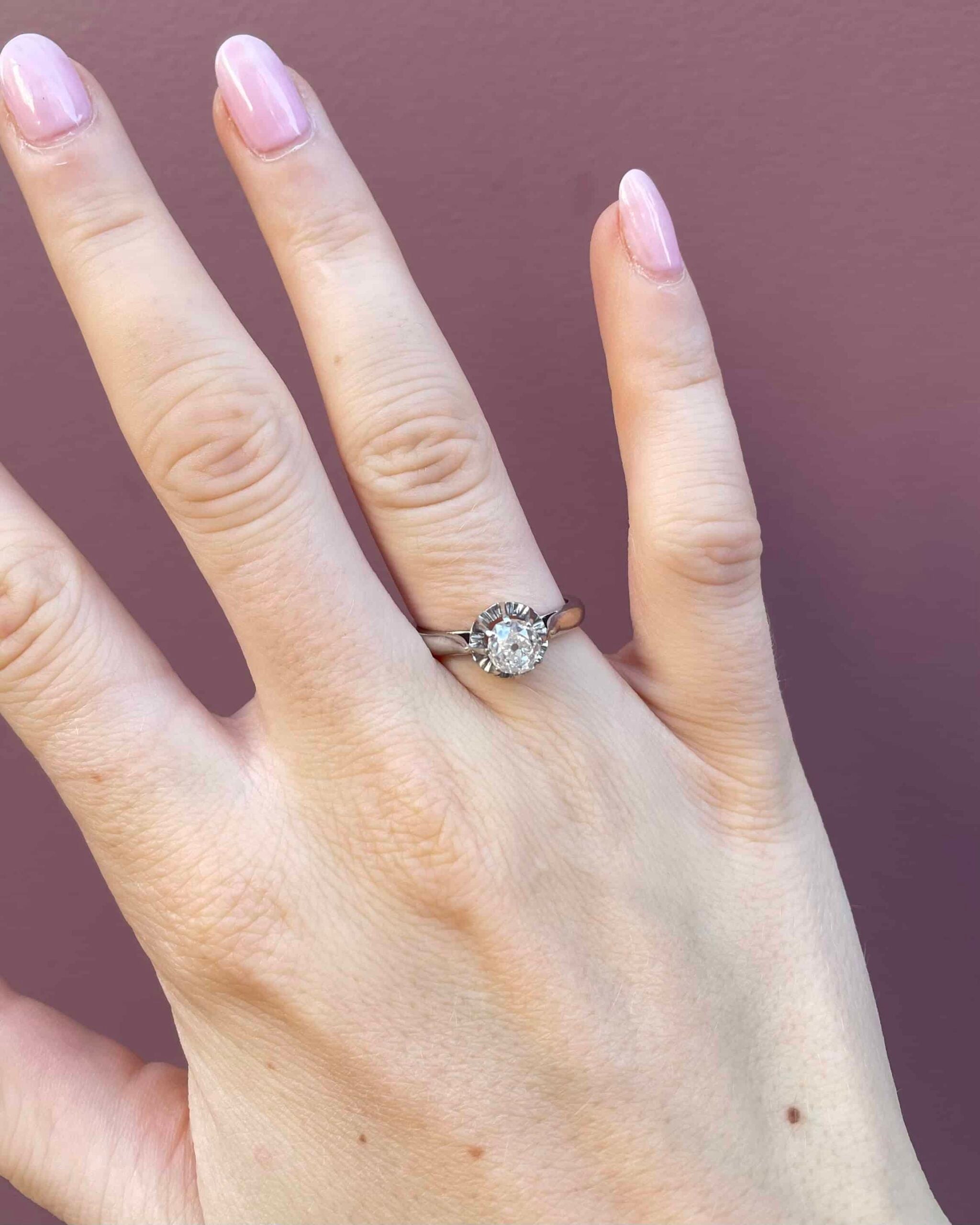Bague Solitaire Diamant 0.90 carat "Diana"