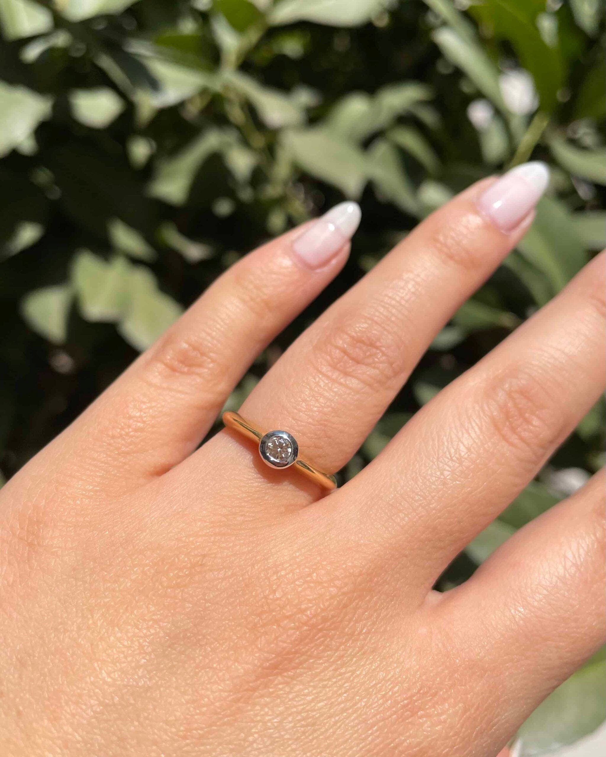 Bague Vintage Solitaire Diamant "Lola"