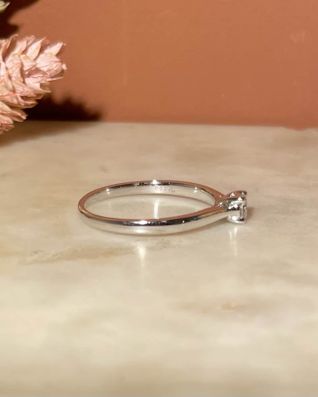 Bague solitaire diamant Vintage "Allegra"