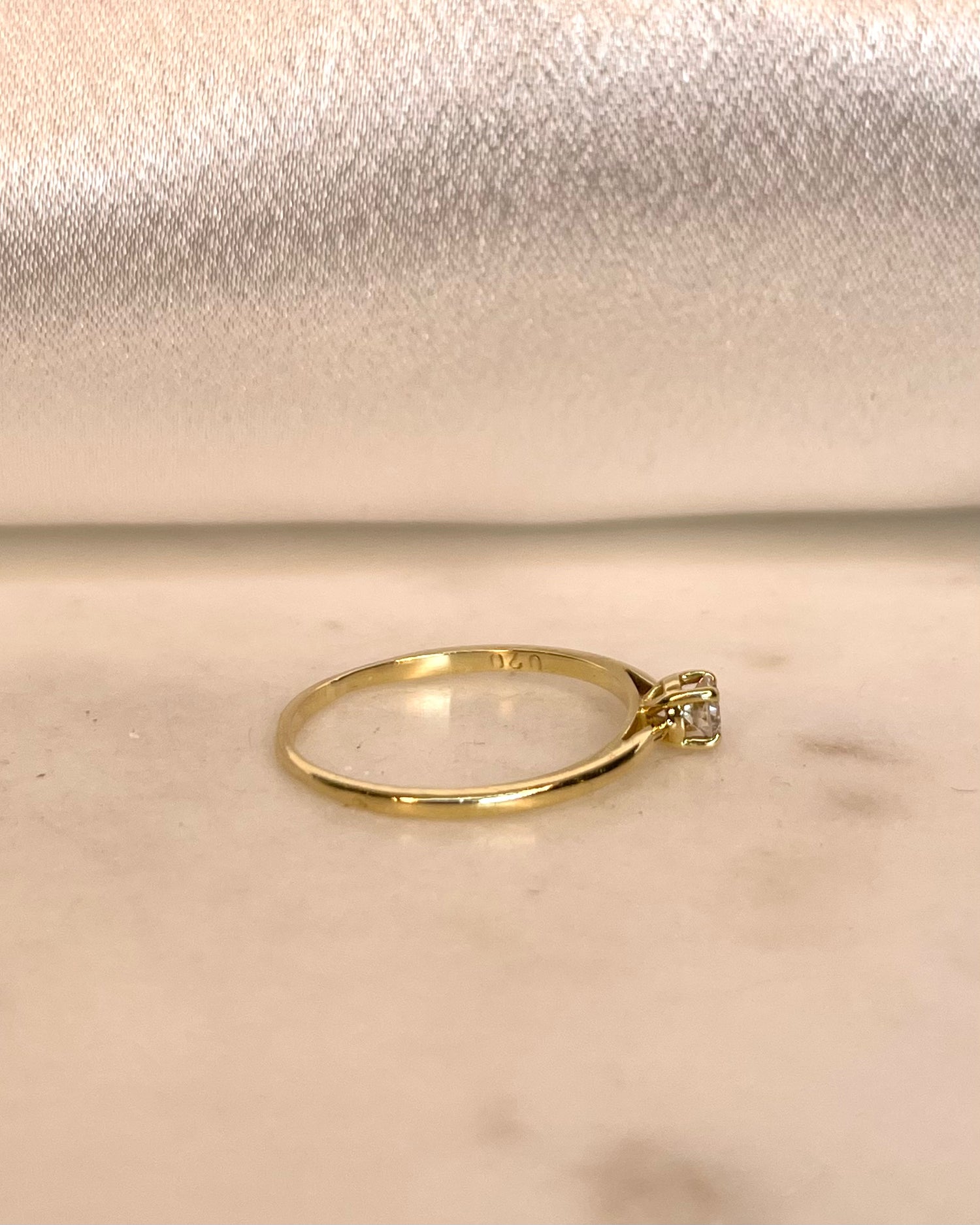 Bague Solitaire Diamant 0.20 carat “Violette”