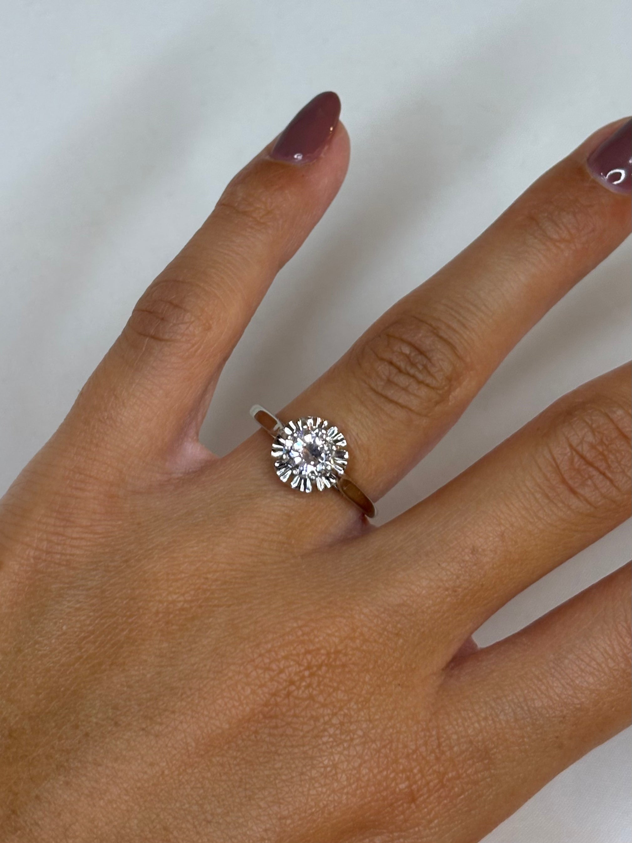 Bague Solitaire Diamant 0.85 carat "Abélia"