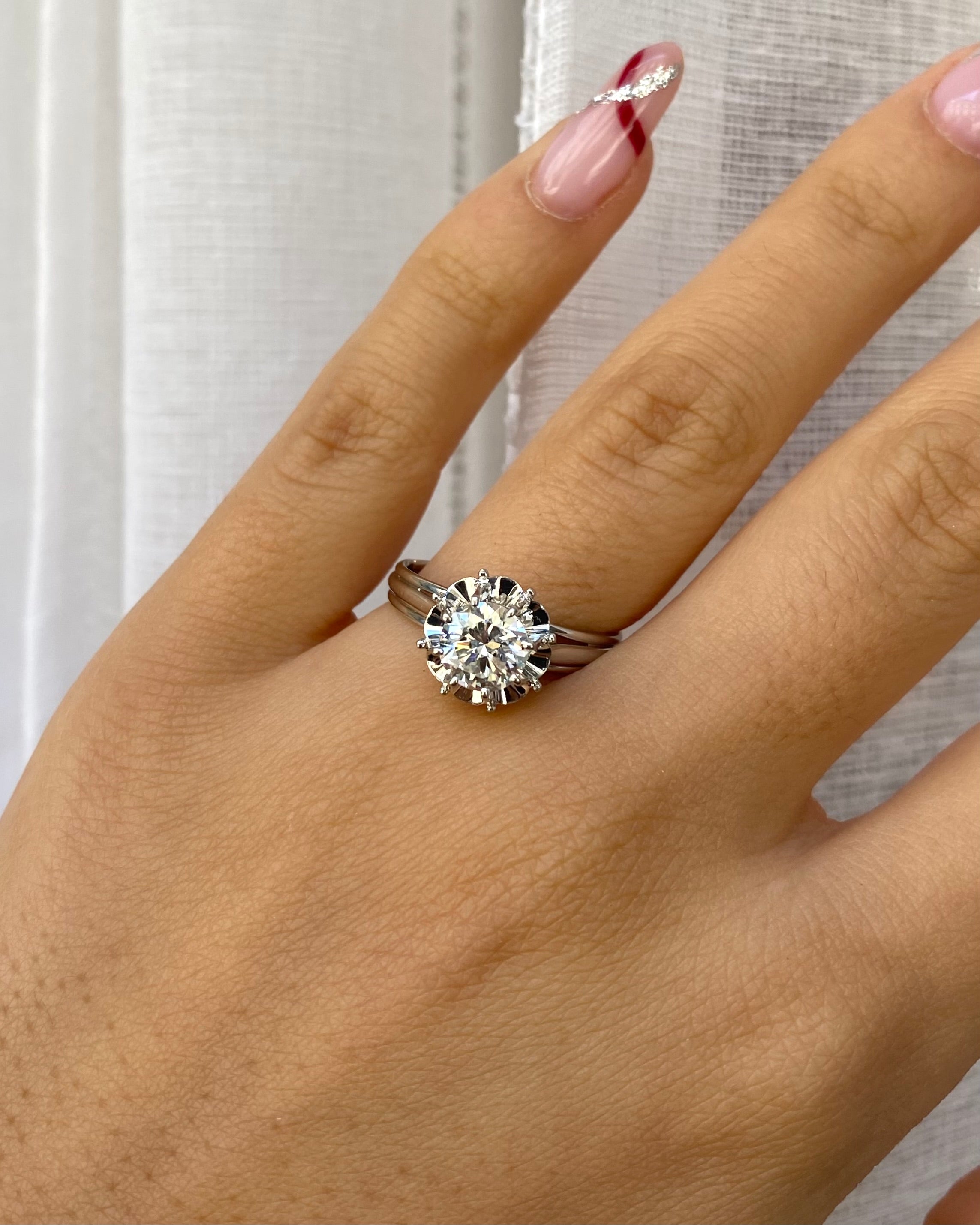 Bague Solitaire Diamant 1.08 carat "Aloïse"