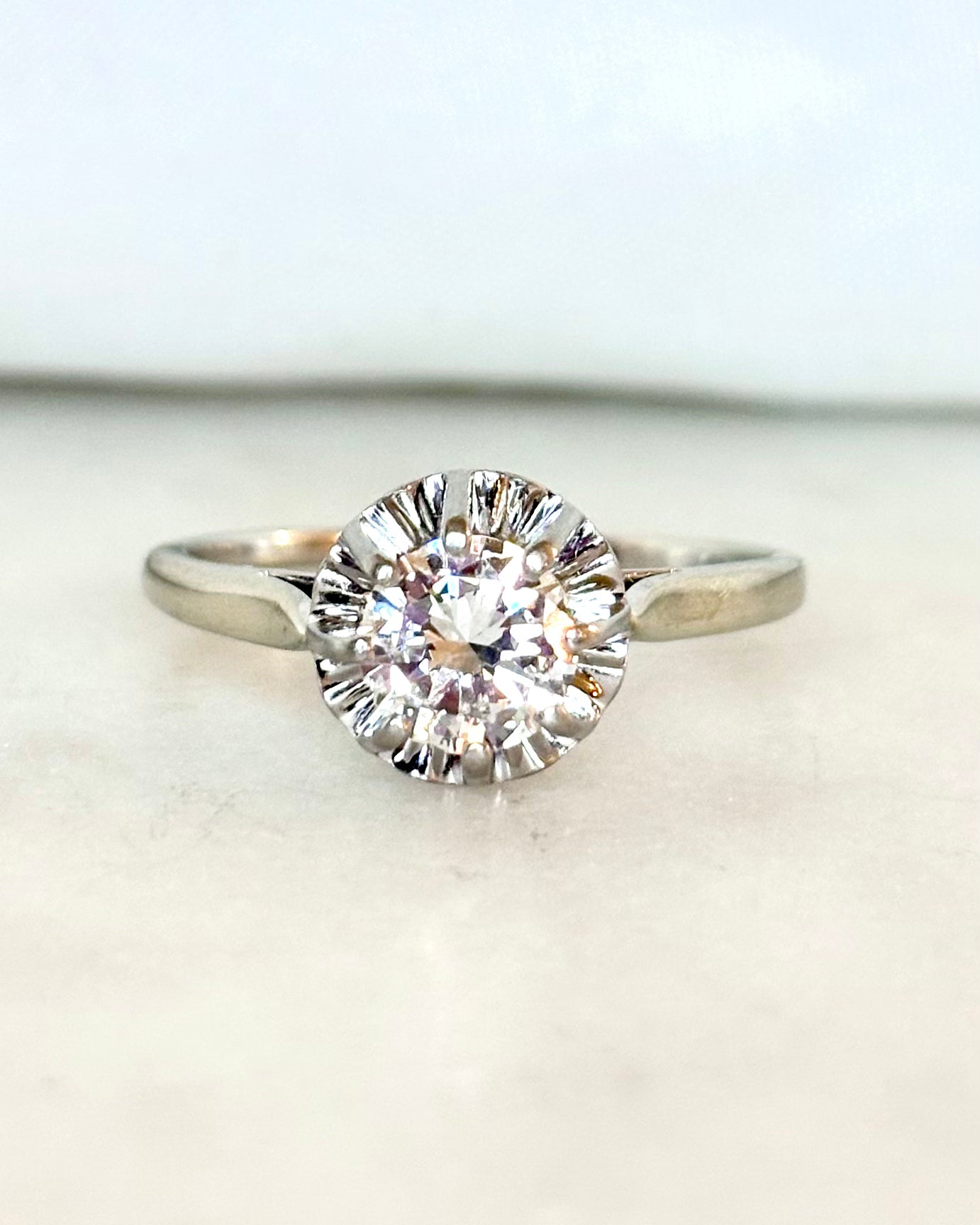 Bague Solitaire Diamant 0.85 carat "Abélia"