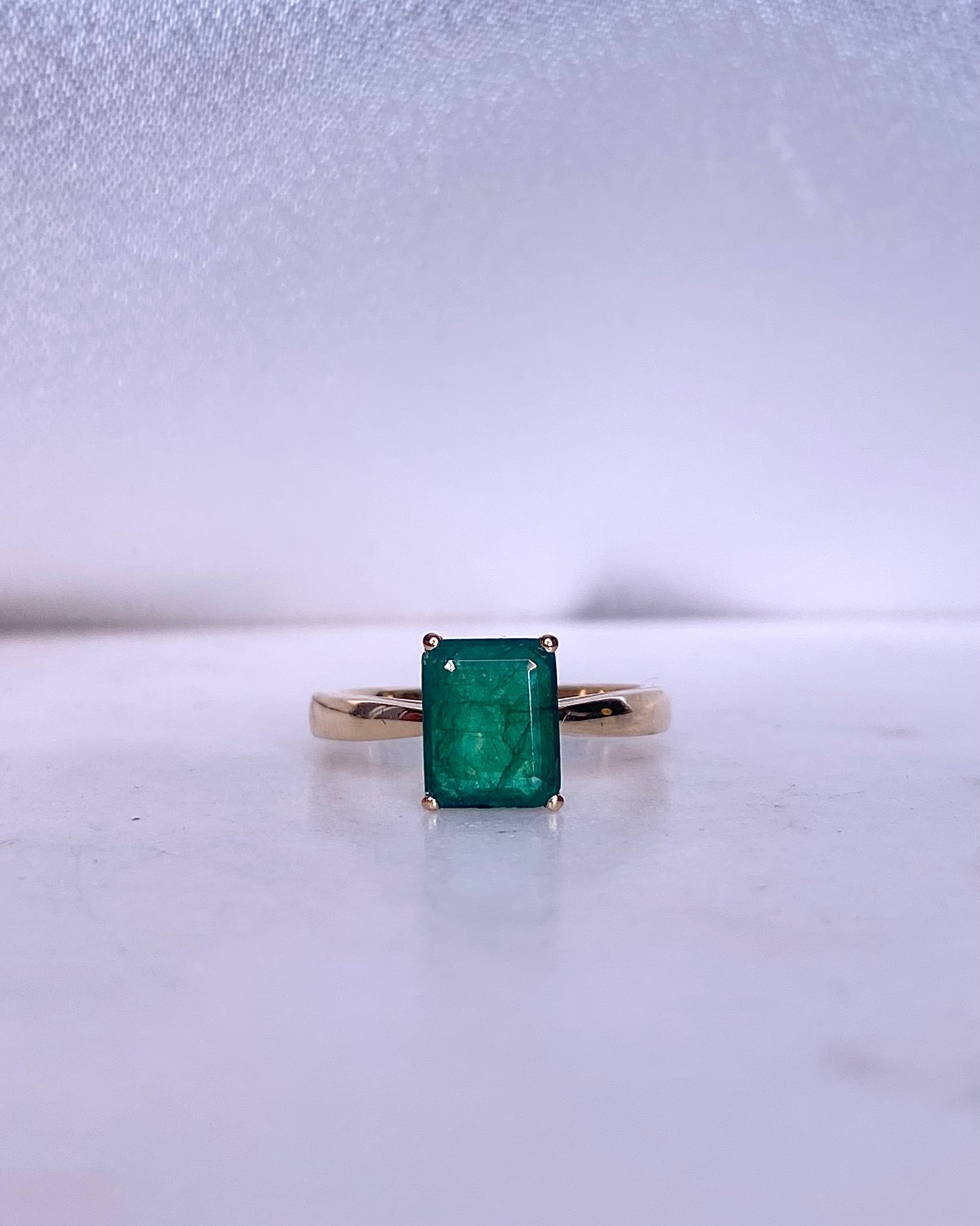 Bague Solitaire Emeraude 1.35 carat "Daphnéa"