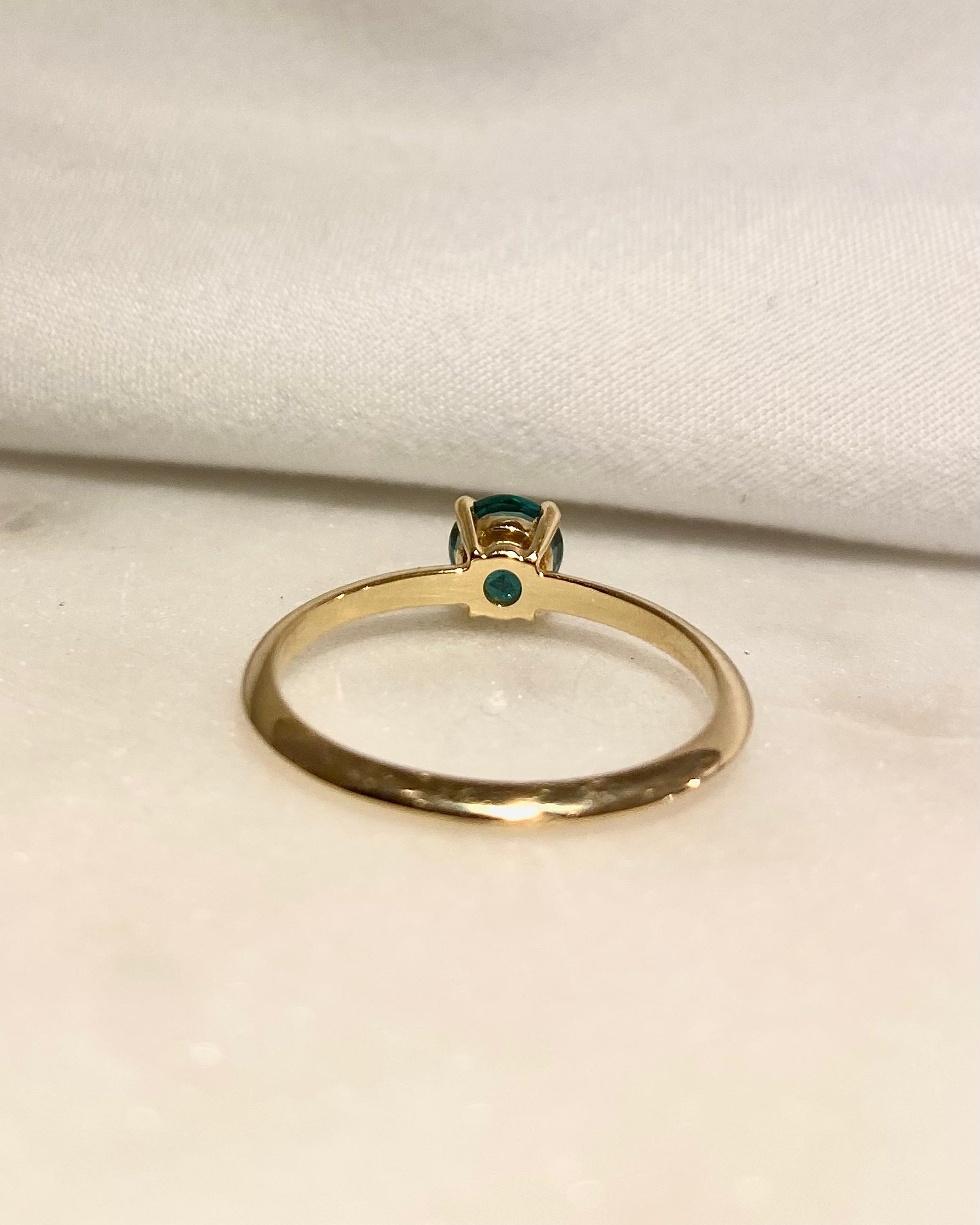 Solitaire Emeraude 0.37 carat "Clémentine"