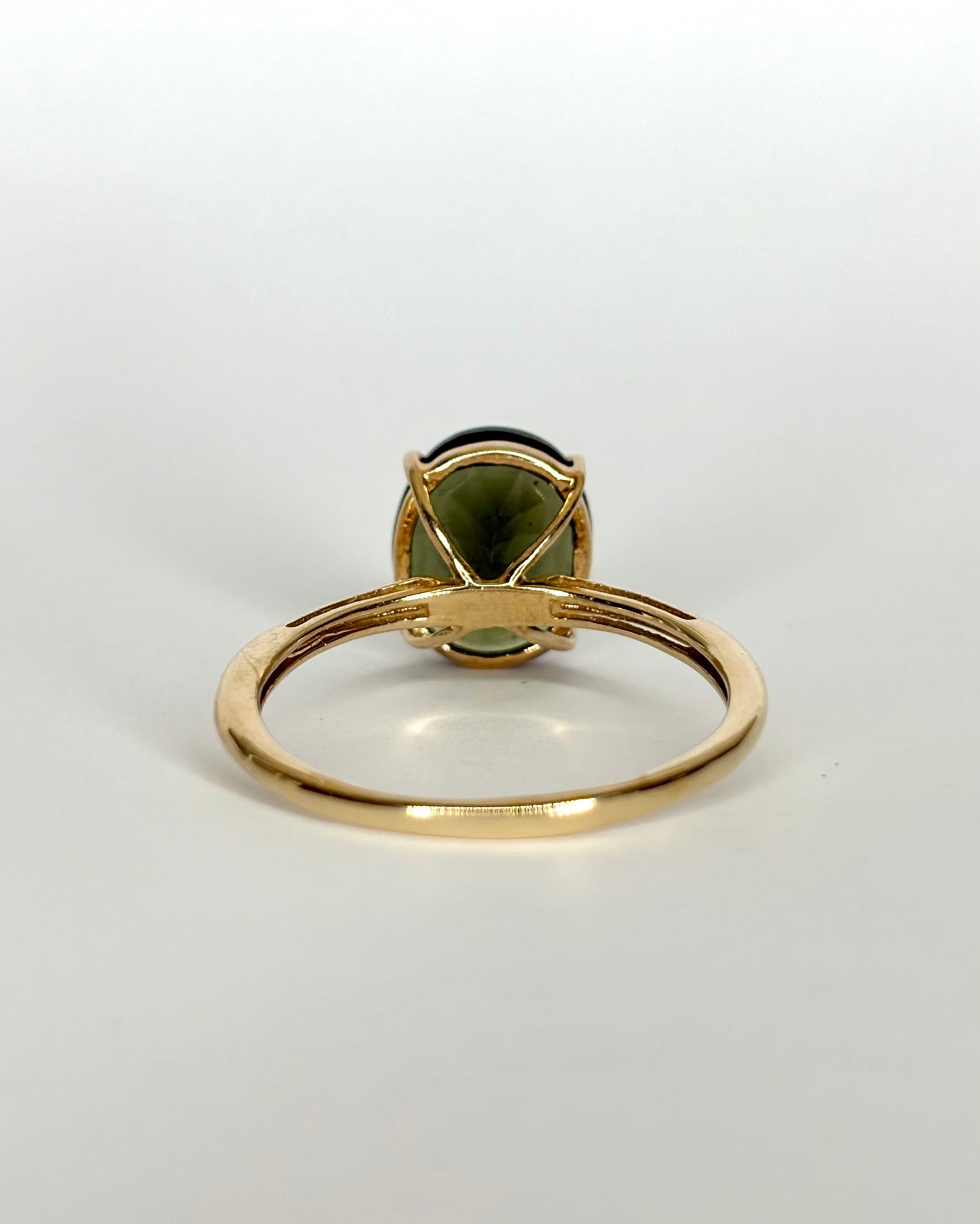 Bague Solitaire Moldavite 2.50 cts "Eugénie"