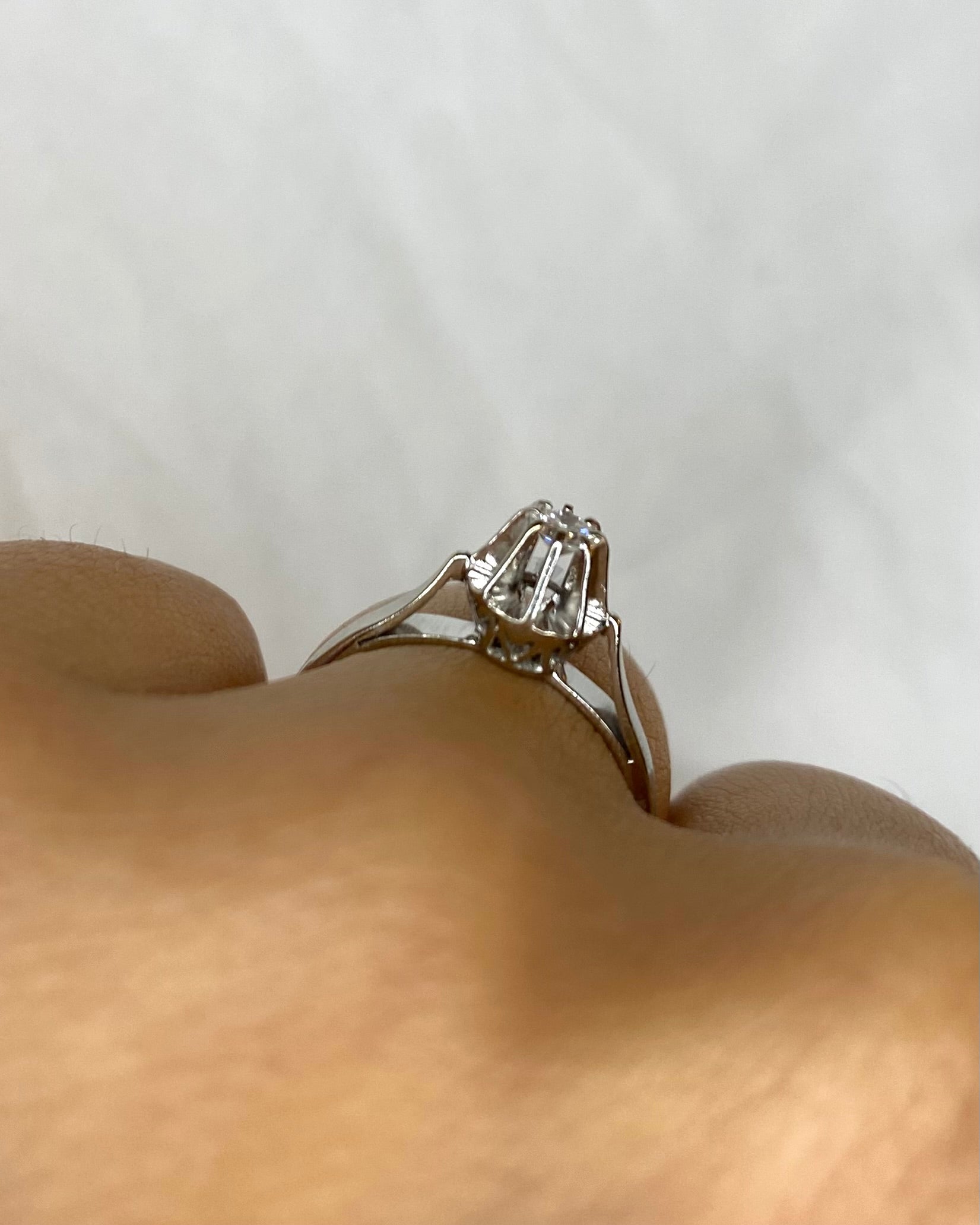 Bague Solitaire Diamant 0.08 carat "Arianna"