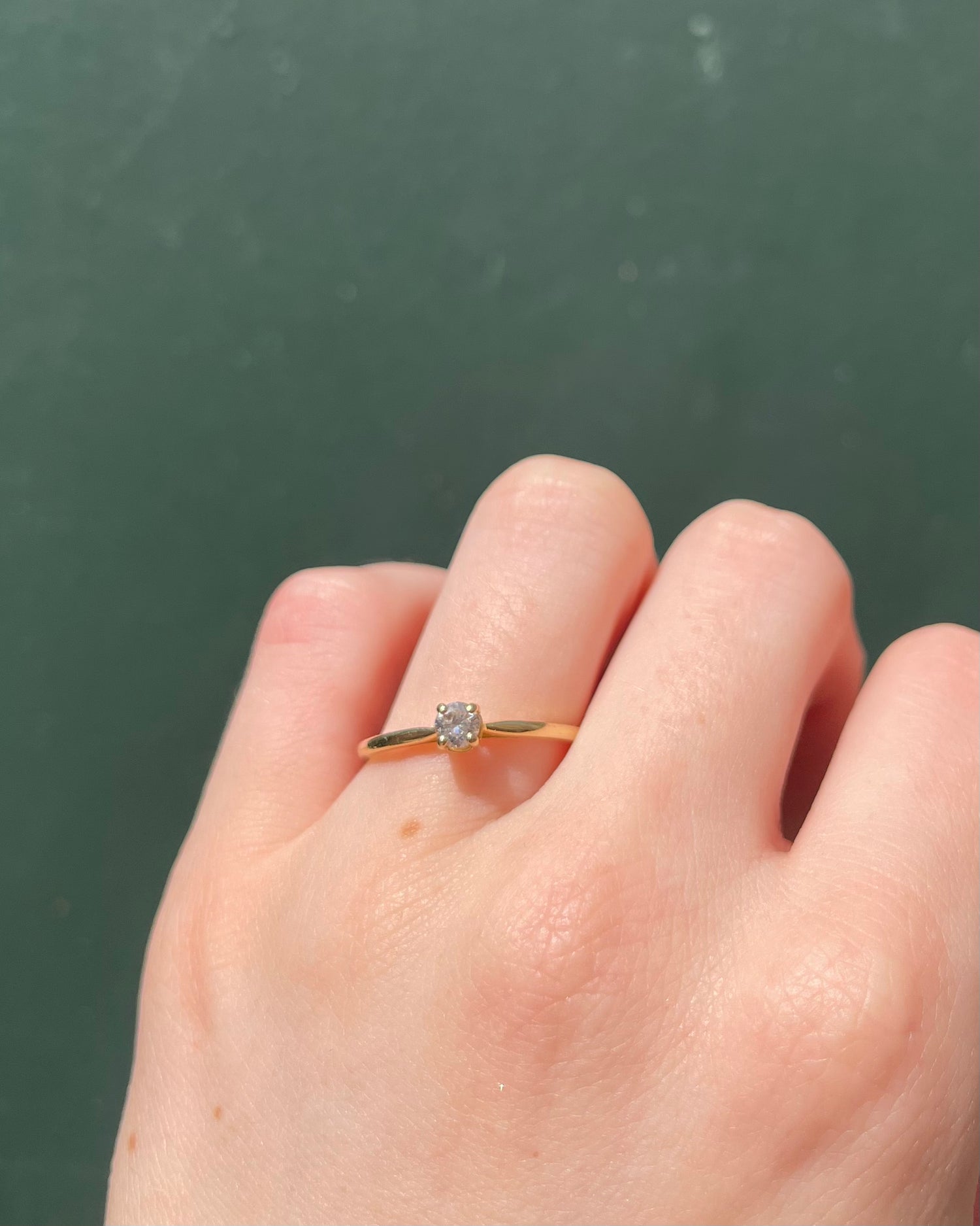 Bague Solitaire Diamant 0.20 carat “Violette”