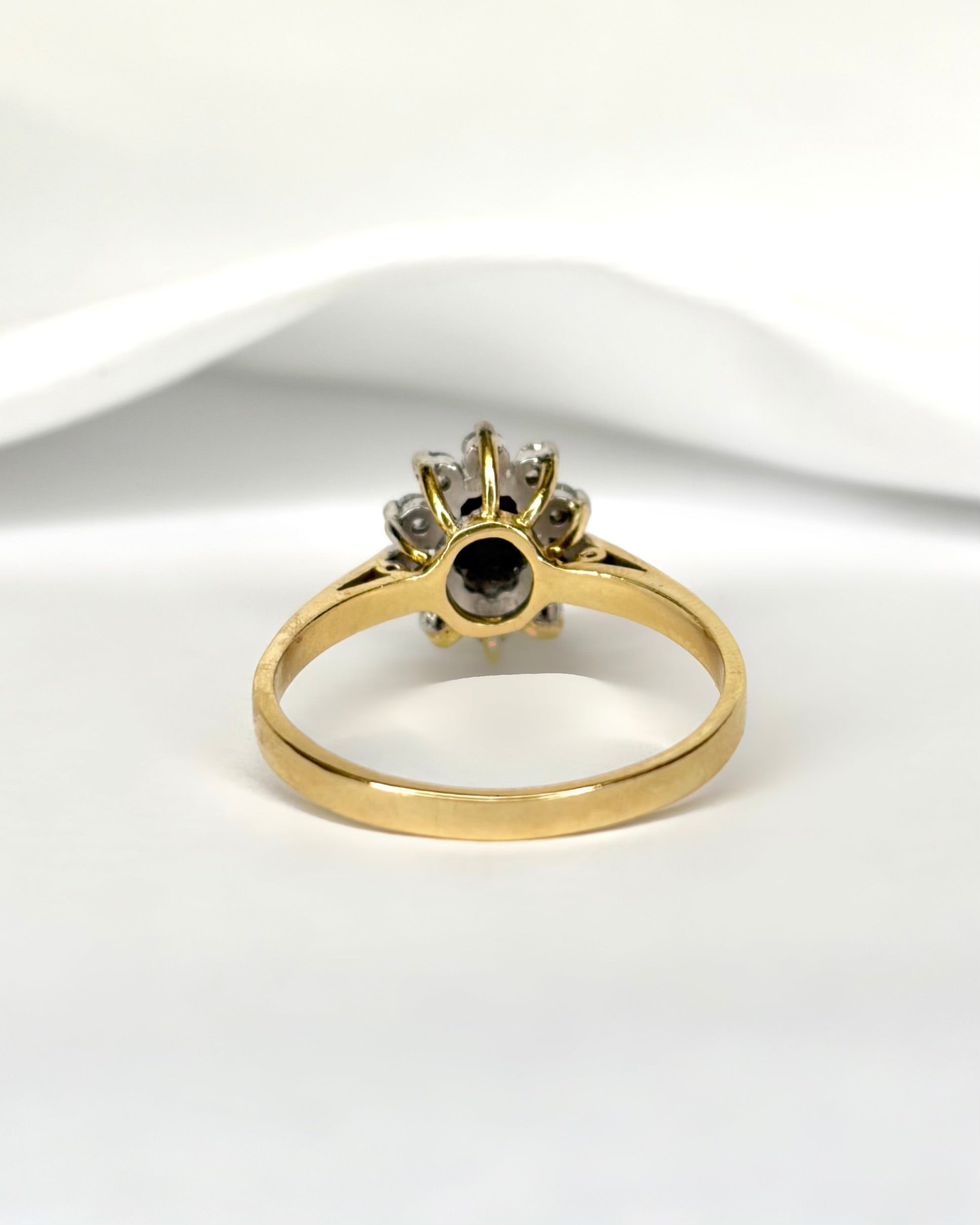 Bague marguerite saphir diamants "Maryline" - Elliade Paris