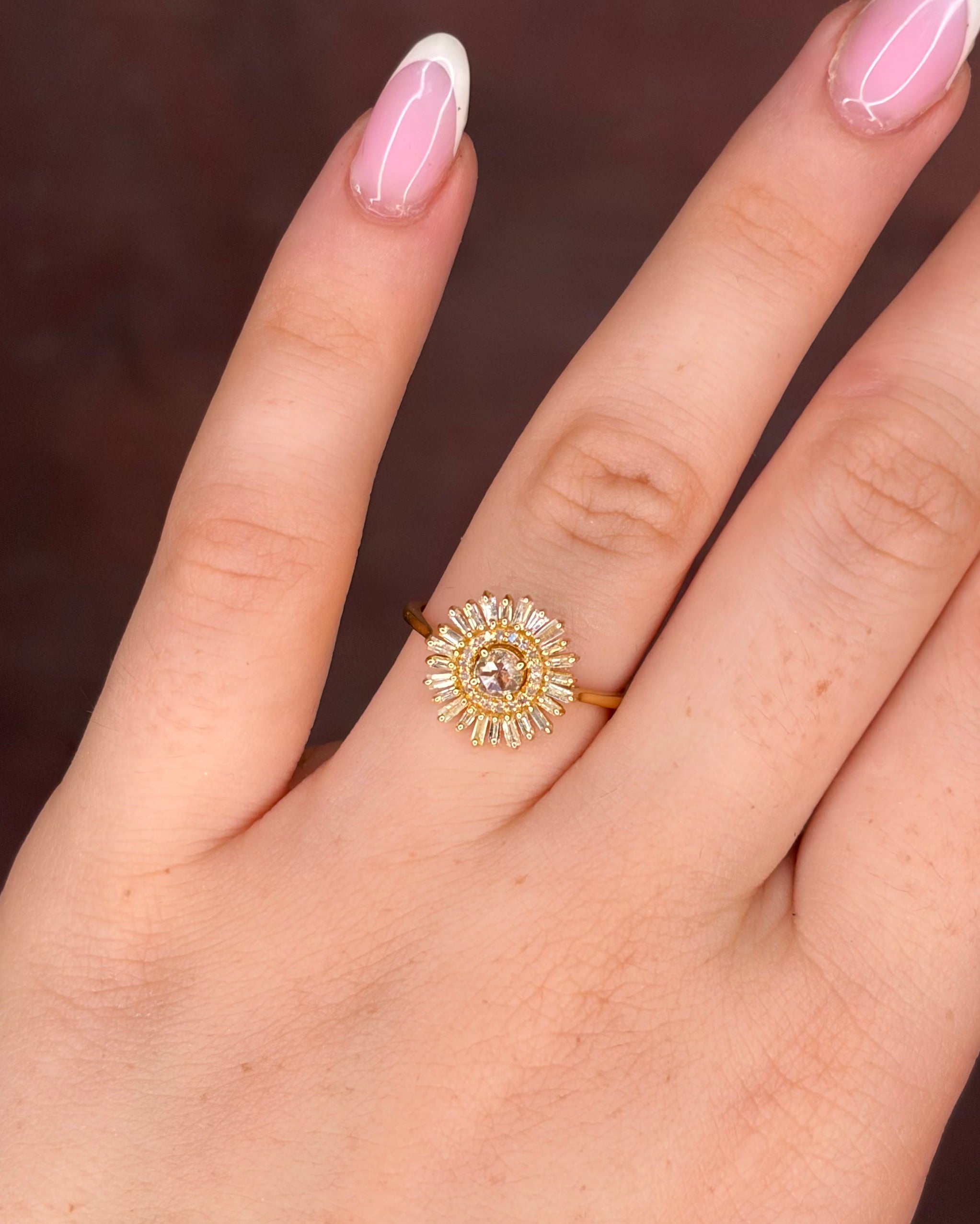 Marguerite Ring Diamonds 0.48 Carat "Sol"