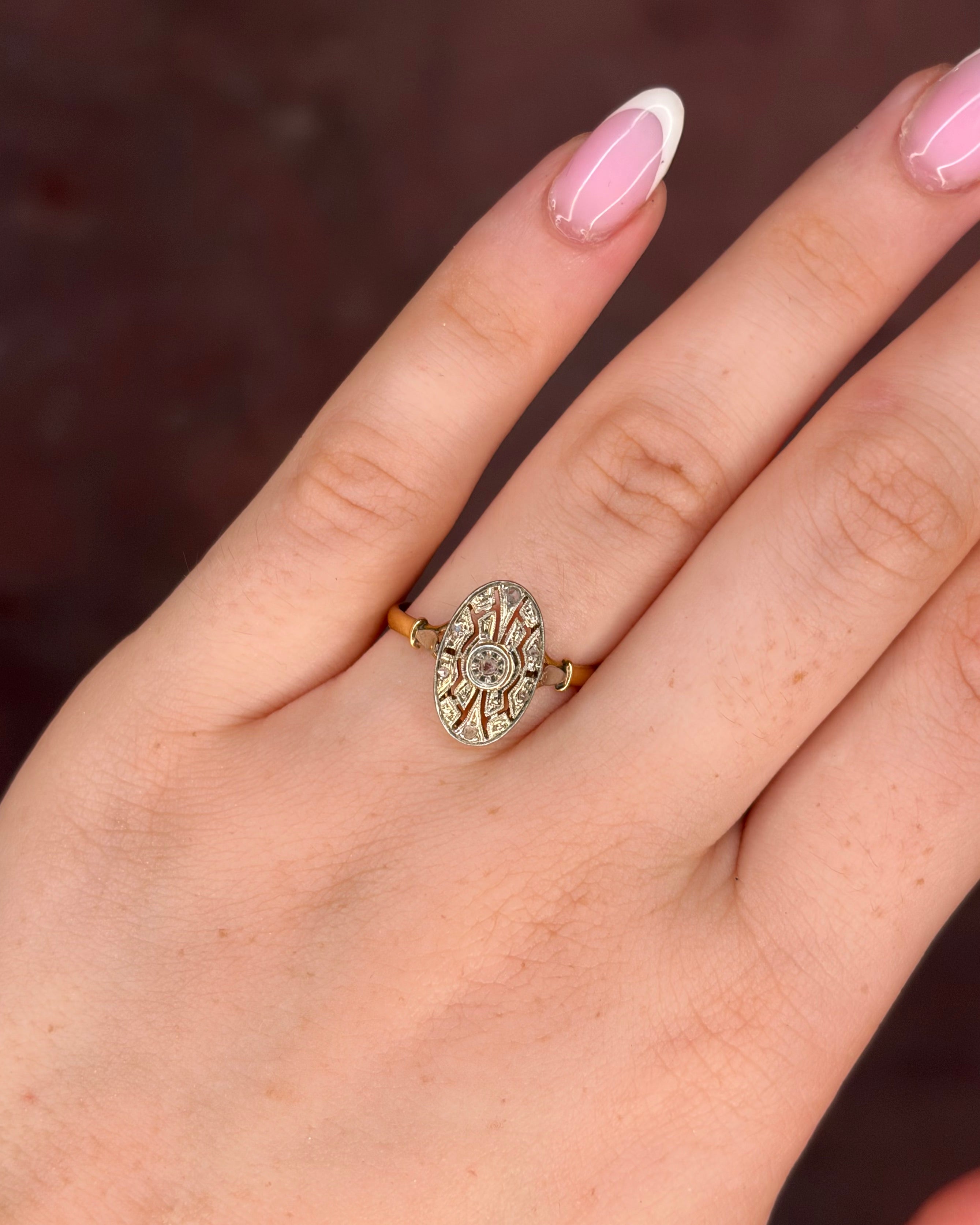 Art Deco Marquise Diamond Ring "Maélane"