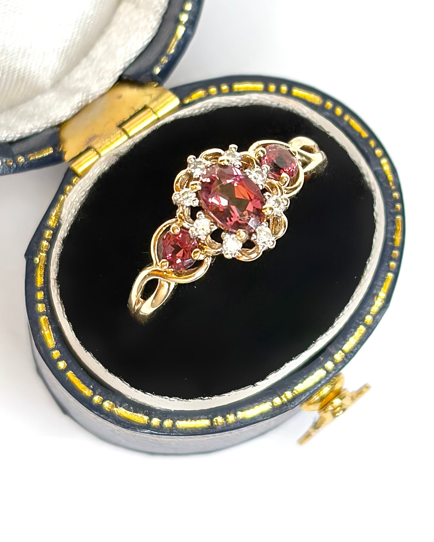 Bague Trilogie Tourmalines 0.71 carat & Diamants "Maéva"