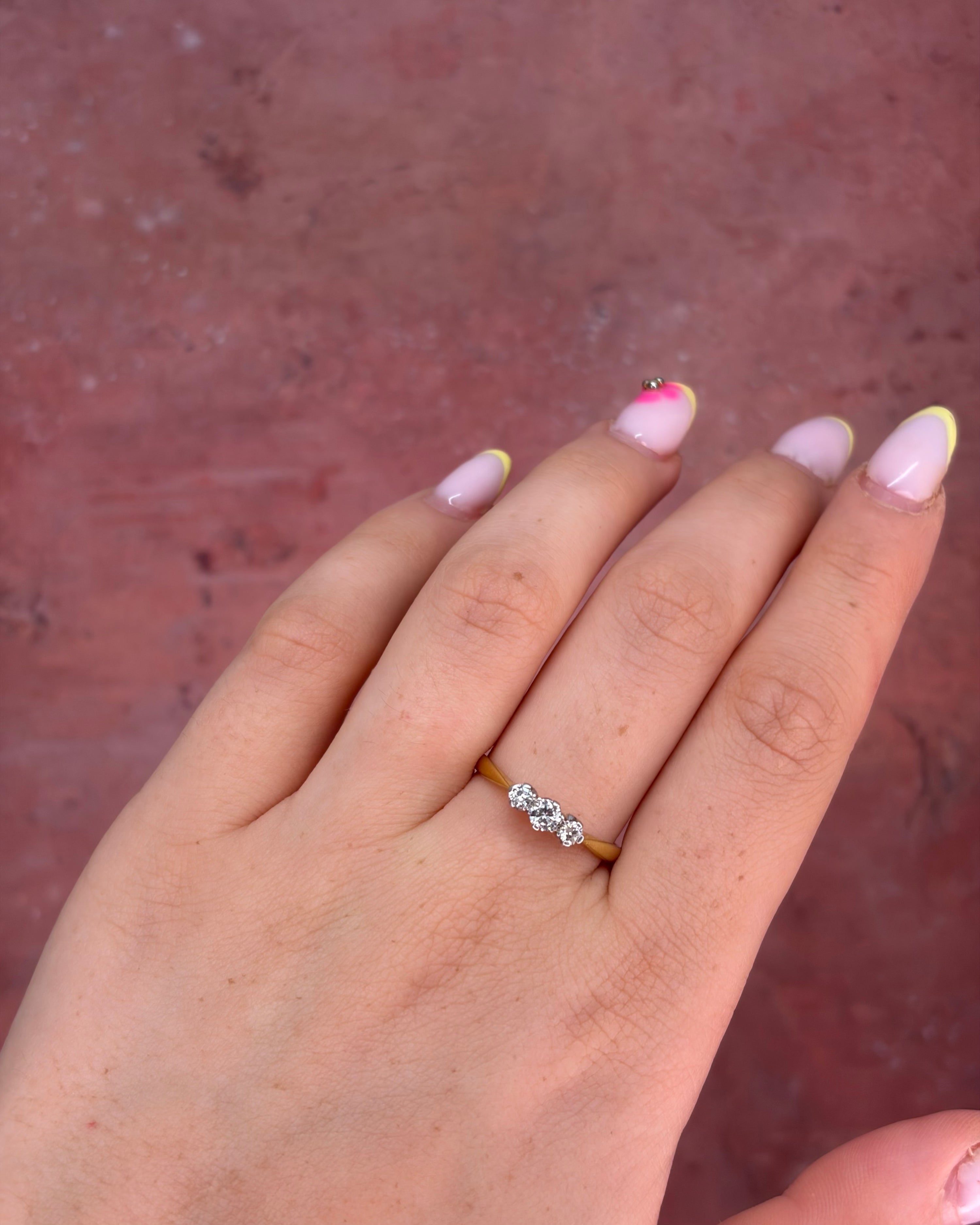 Bague Trilogie Diamants 0.30 carat "Valentine"