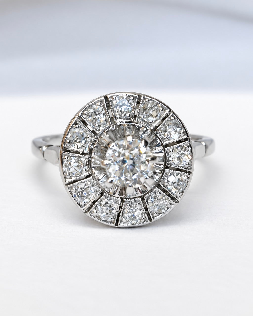 Art Deco Diamond Ring 0.98 carat 4.24g "Jaelle"