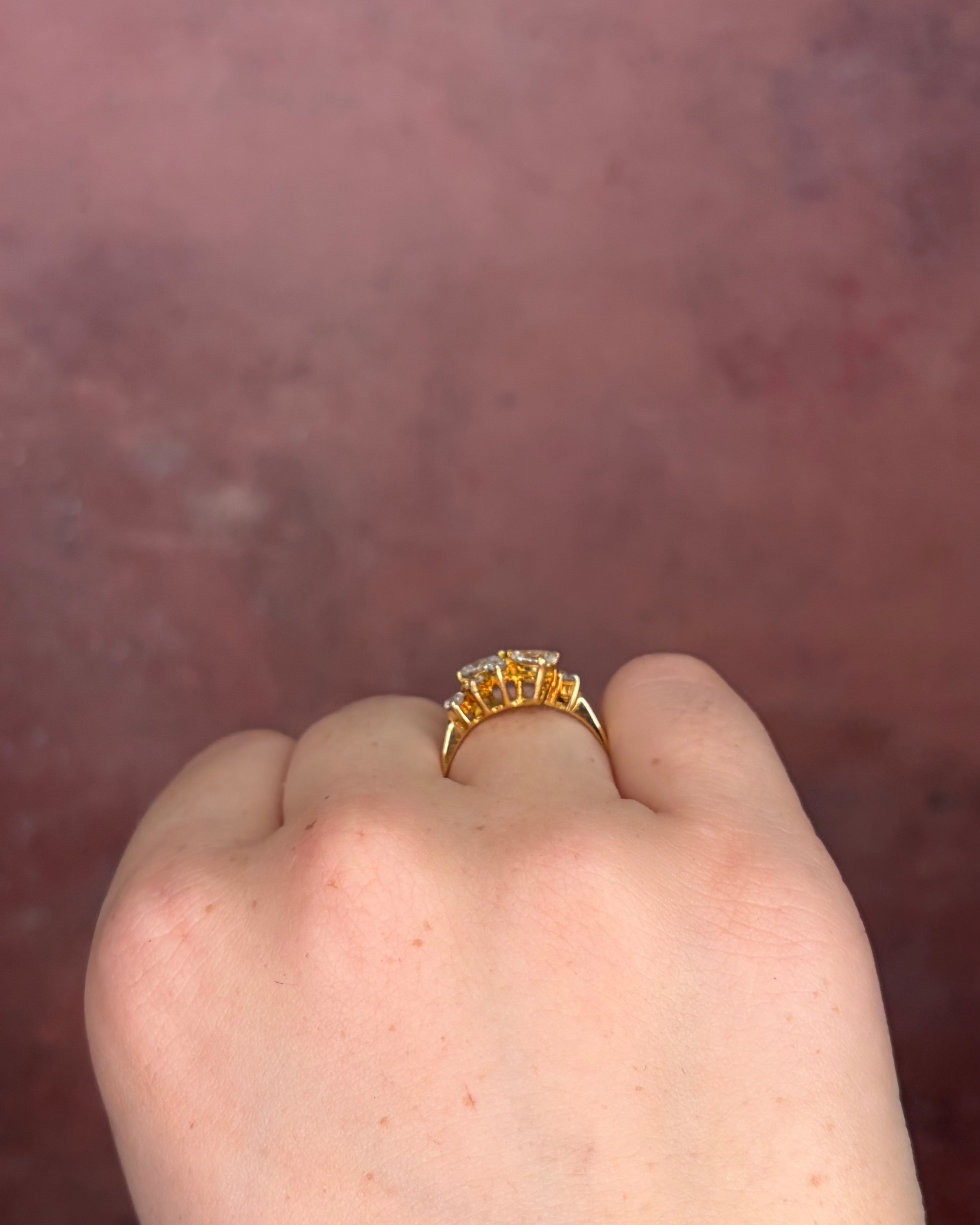 Bague Diamant Diamants taille Poire 0.90 carat "Alice"