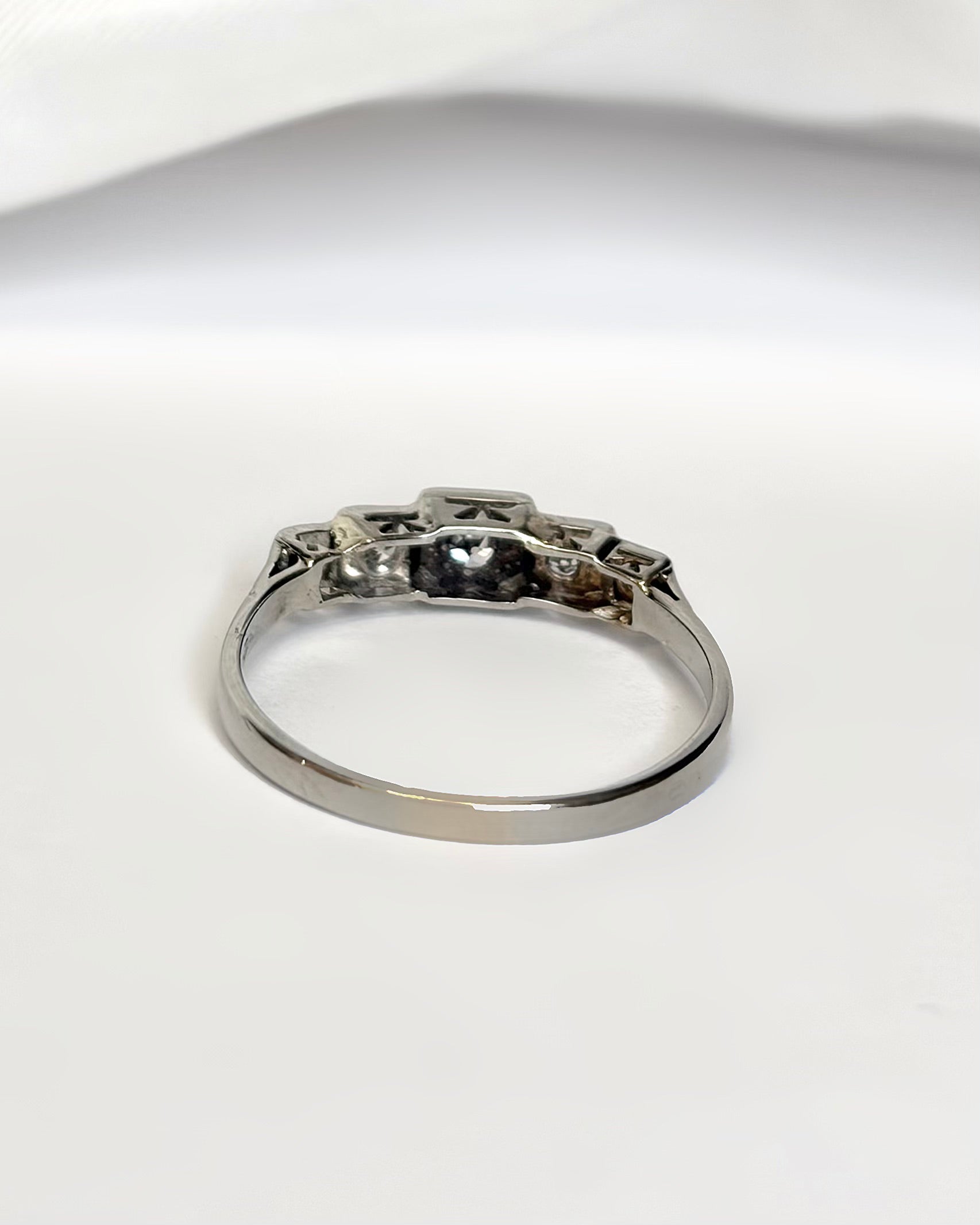 Art Deco Diamond "Diana" Rivière Ring