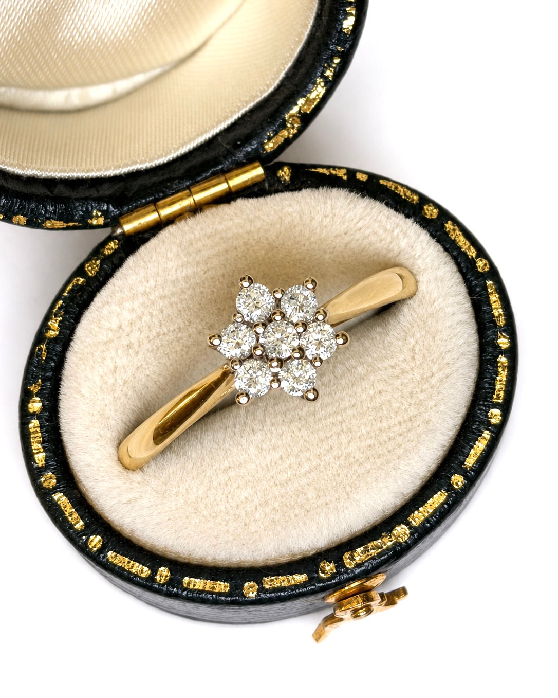 Bague Marguerite Diamants 0.35 carat "Line"