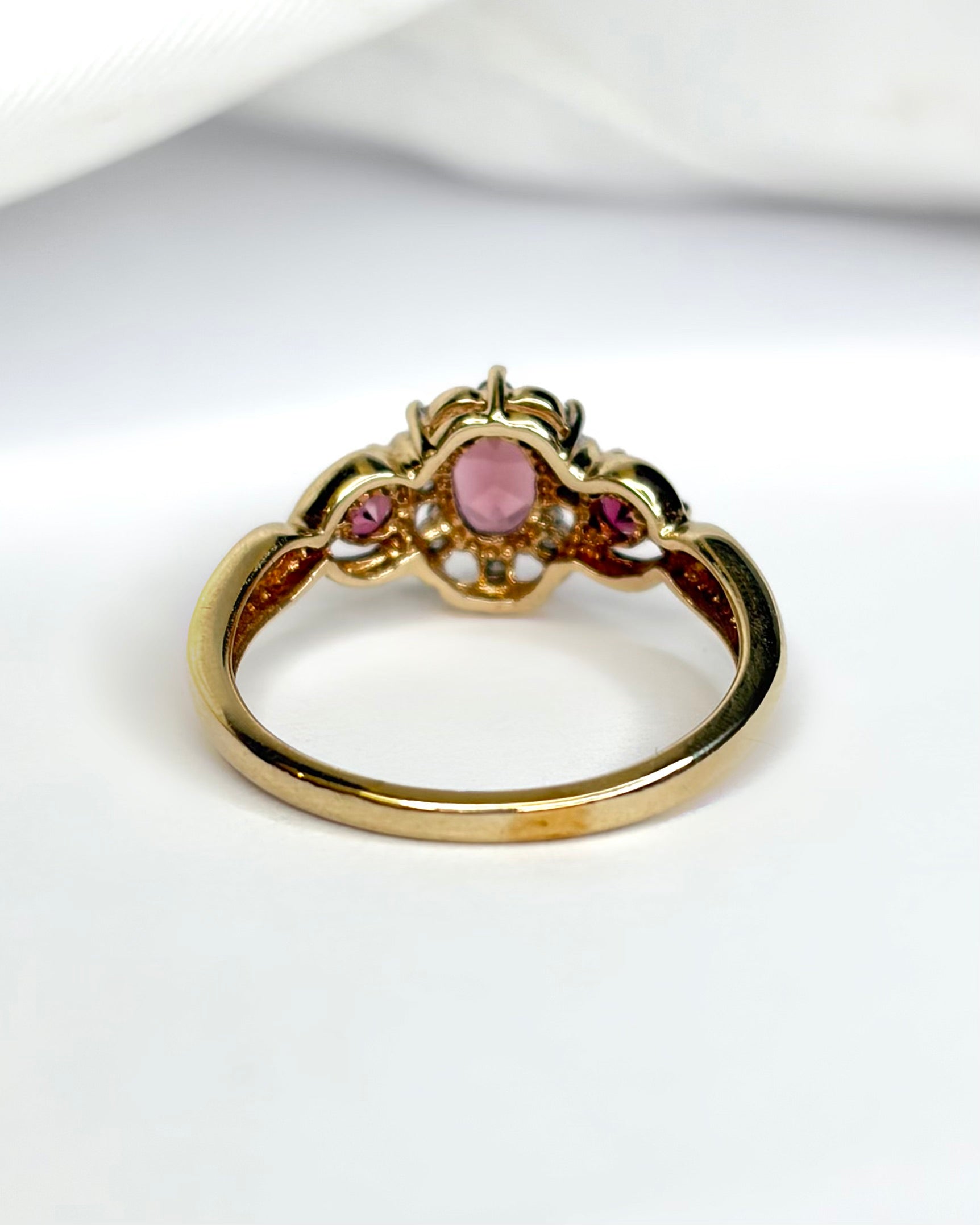 Bague Trilogie Tourmalines 0.71 carat & Diamants "Maéva"