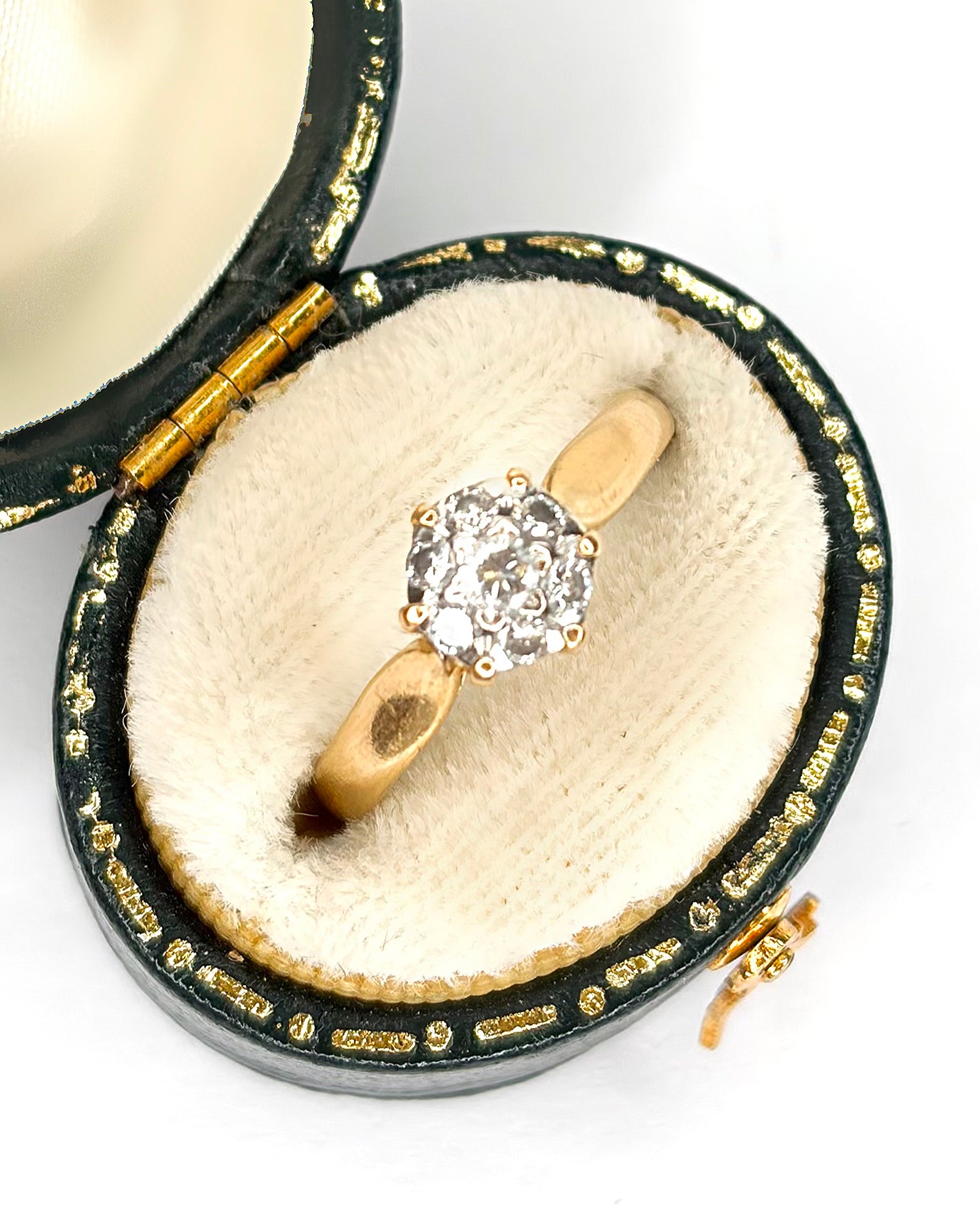 Anillo solitario de diamantes «Chris»