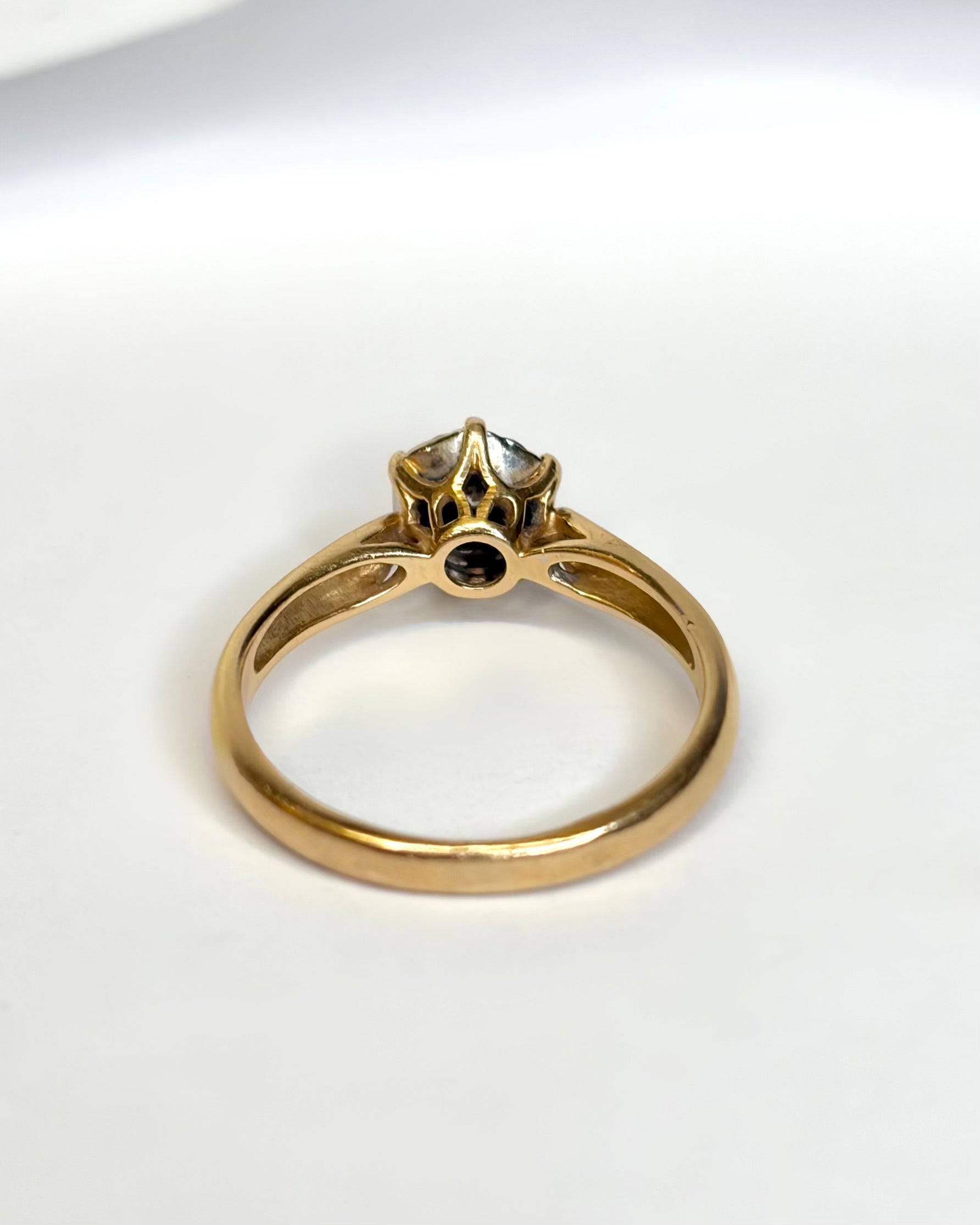 Anillo solitario de diamantes «Chris»