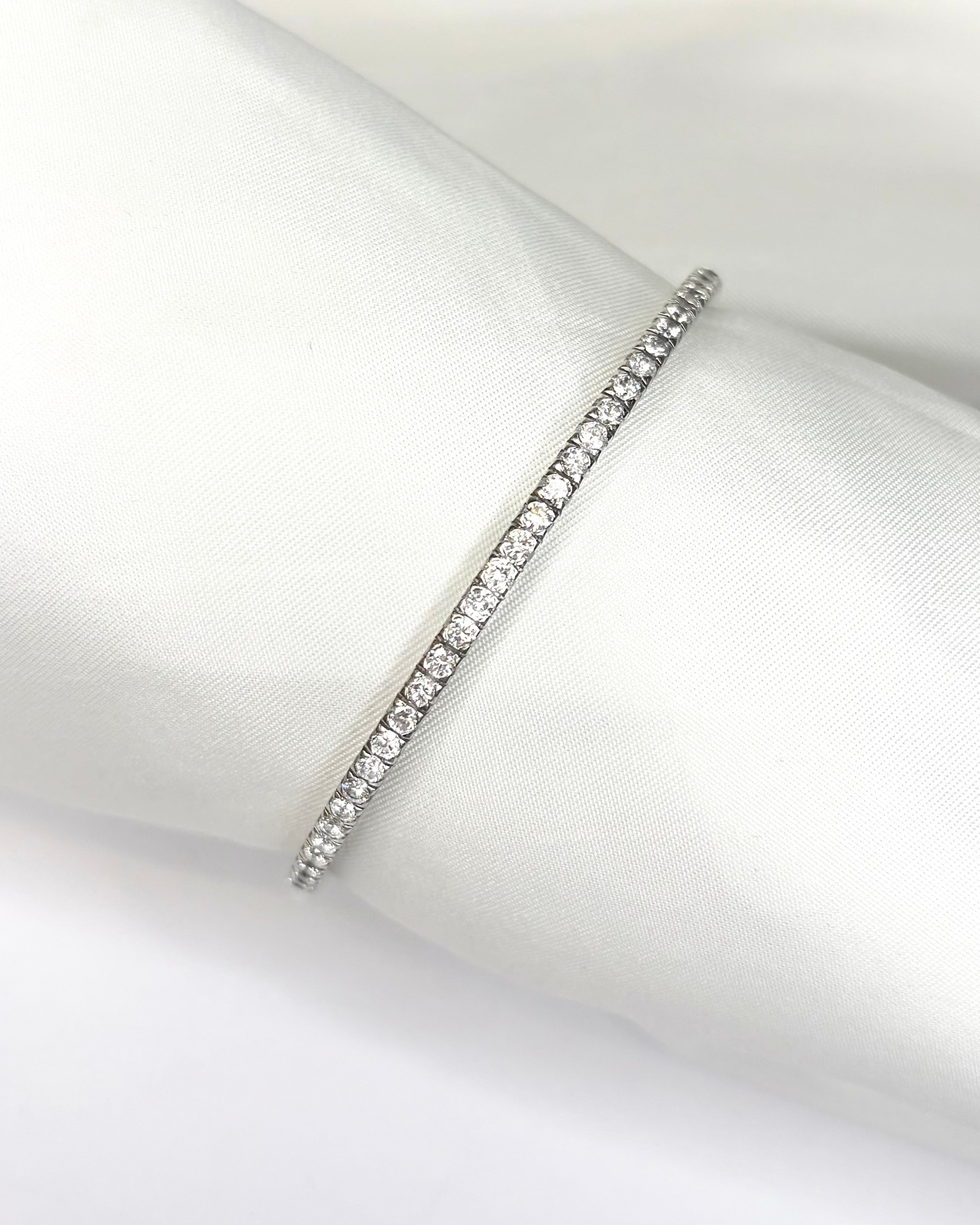 Bracelet Jonc Rivière Diamants 5.60 carats "Tristan"