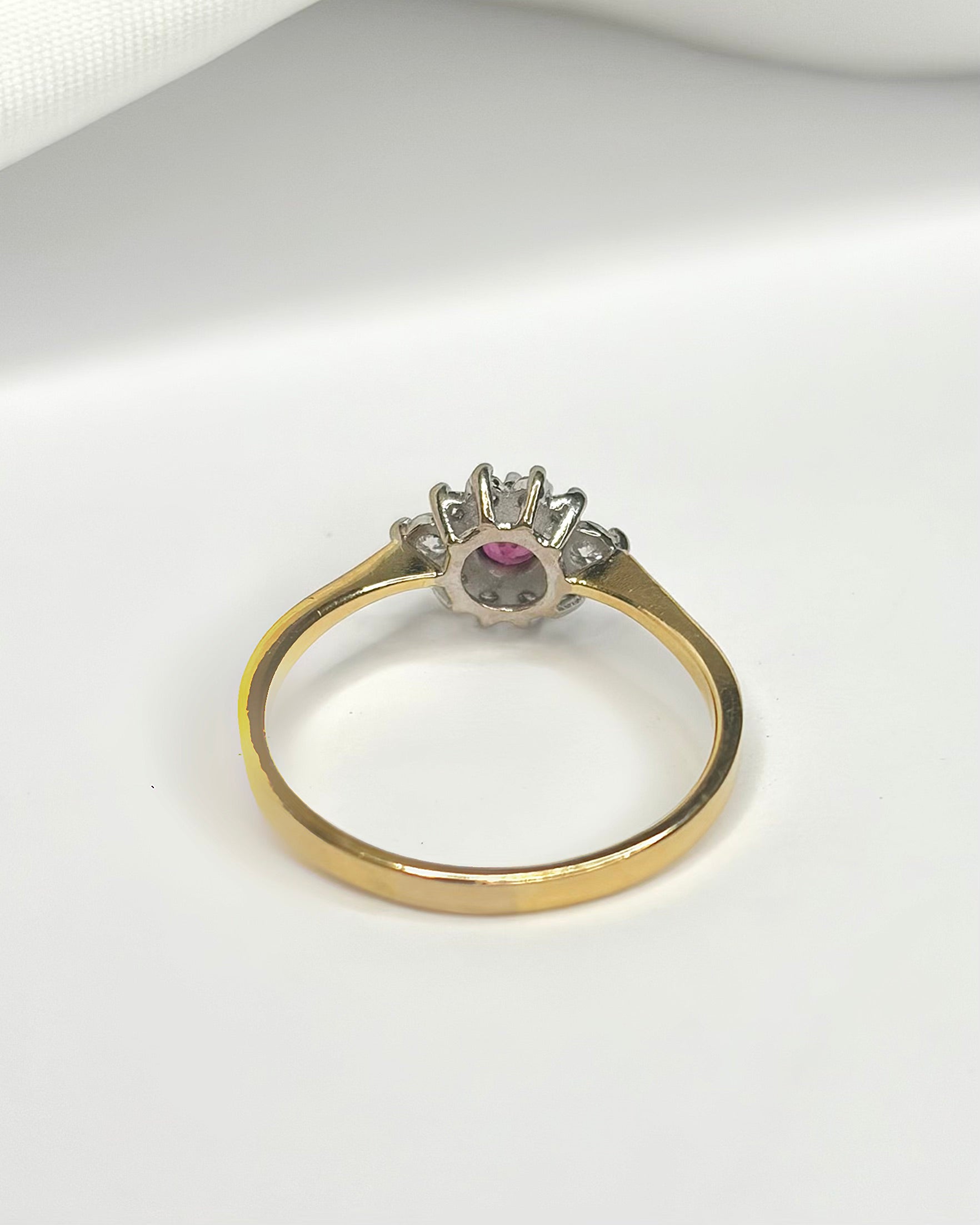 Bague Marguerite Rubis 0.20 carat & Diamant 0.26 carat "Mélissa"