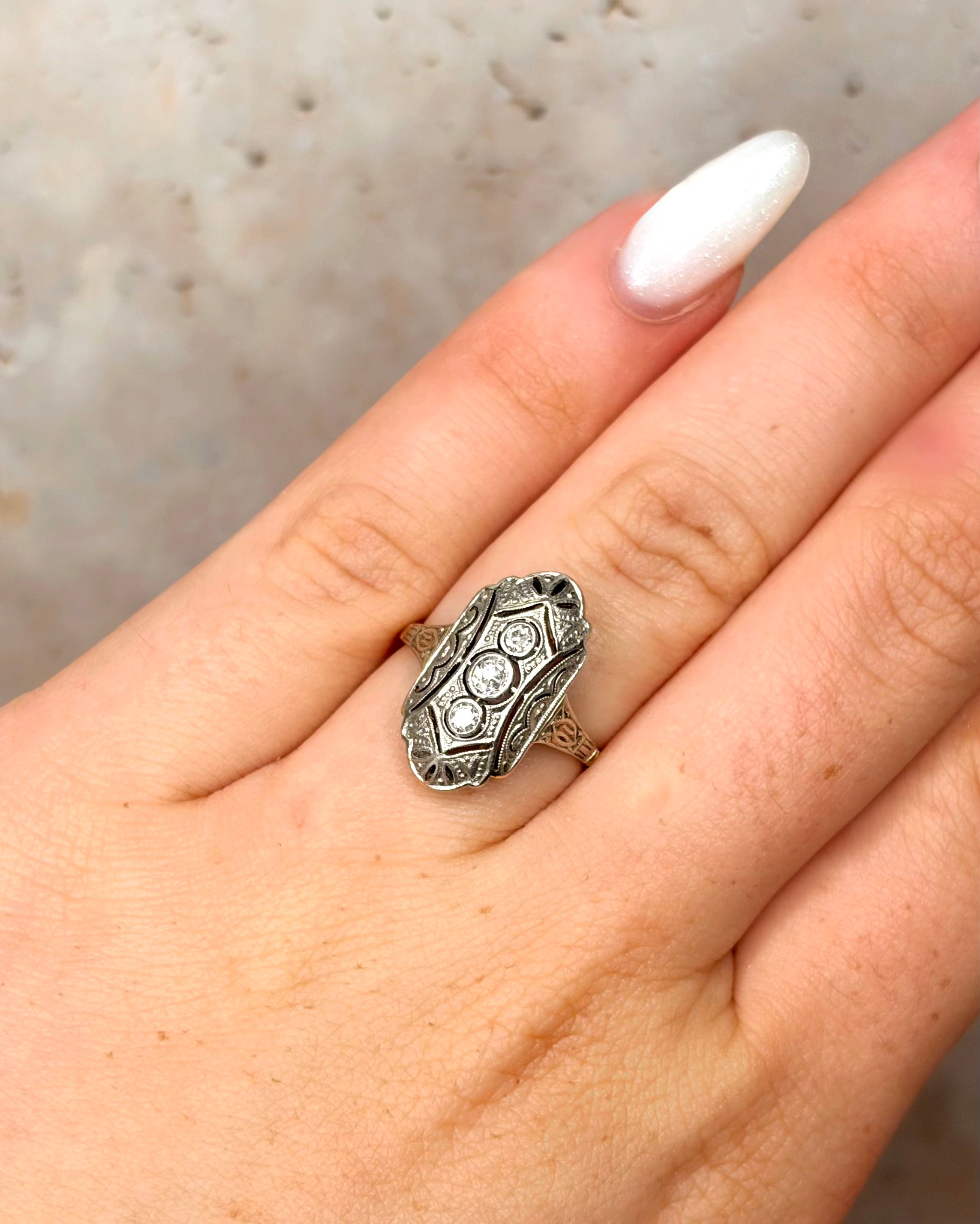 Art Deco Diamond Ring "Nellie"