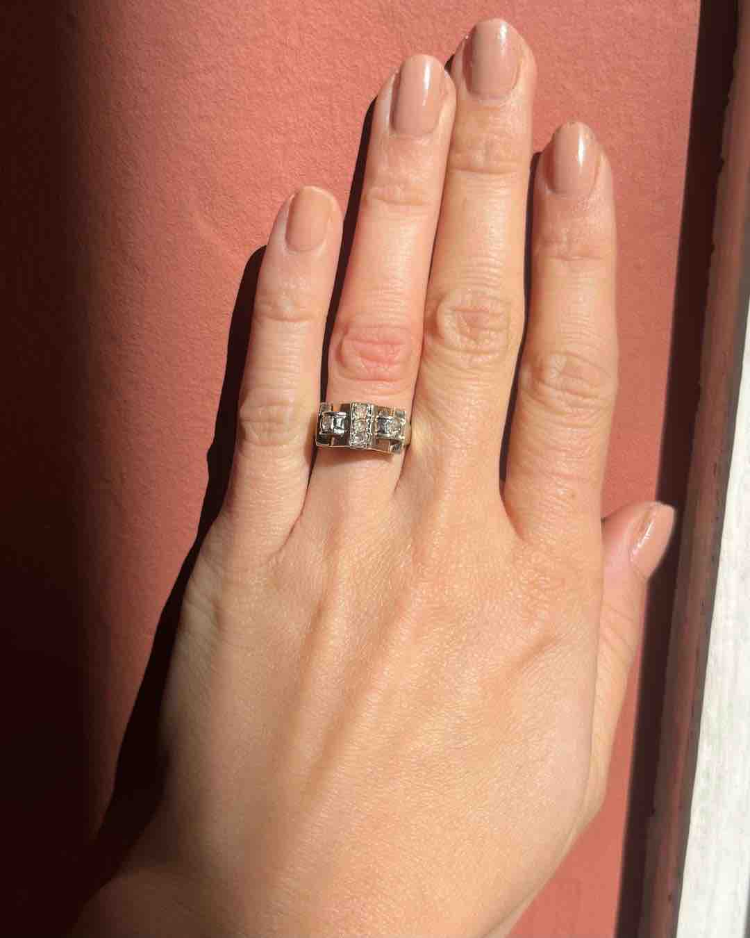 Bague Tank Diamants d&
